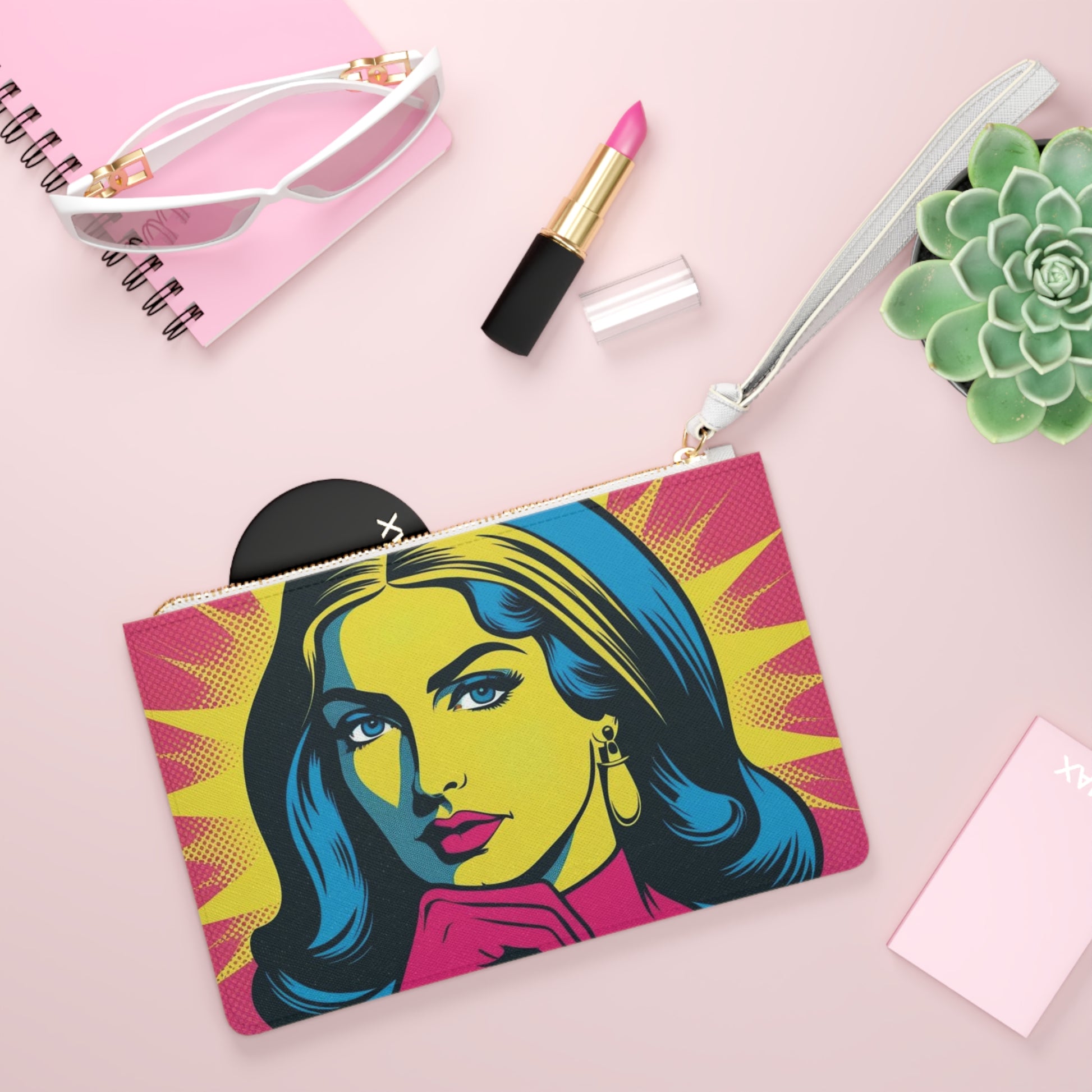 Vibrant Art Clutch Bag | Stylish Wristlet, Travel Accessory, Statement Purse, Gift for Her, Fashion Bag