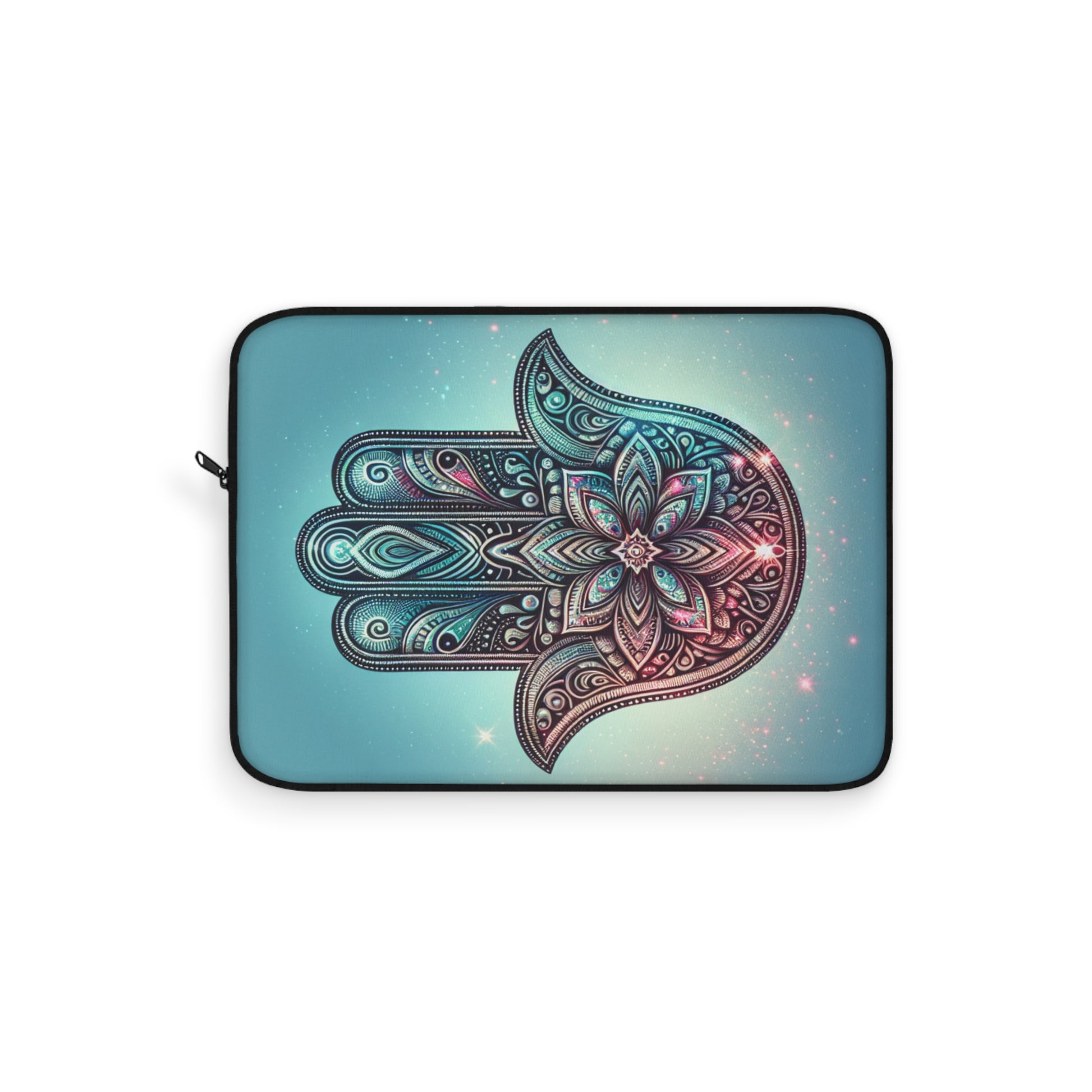 Bohemian Hamsa Laptop Sleeve, Unique Tech Case, Gift for Students, Protection for Laptops, Stylish Work Accessory