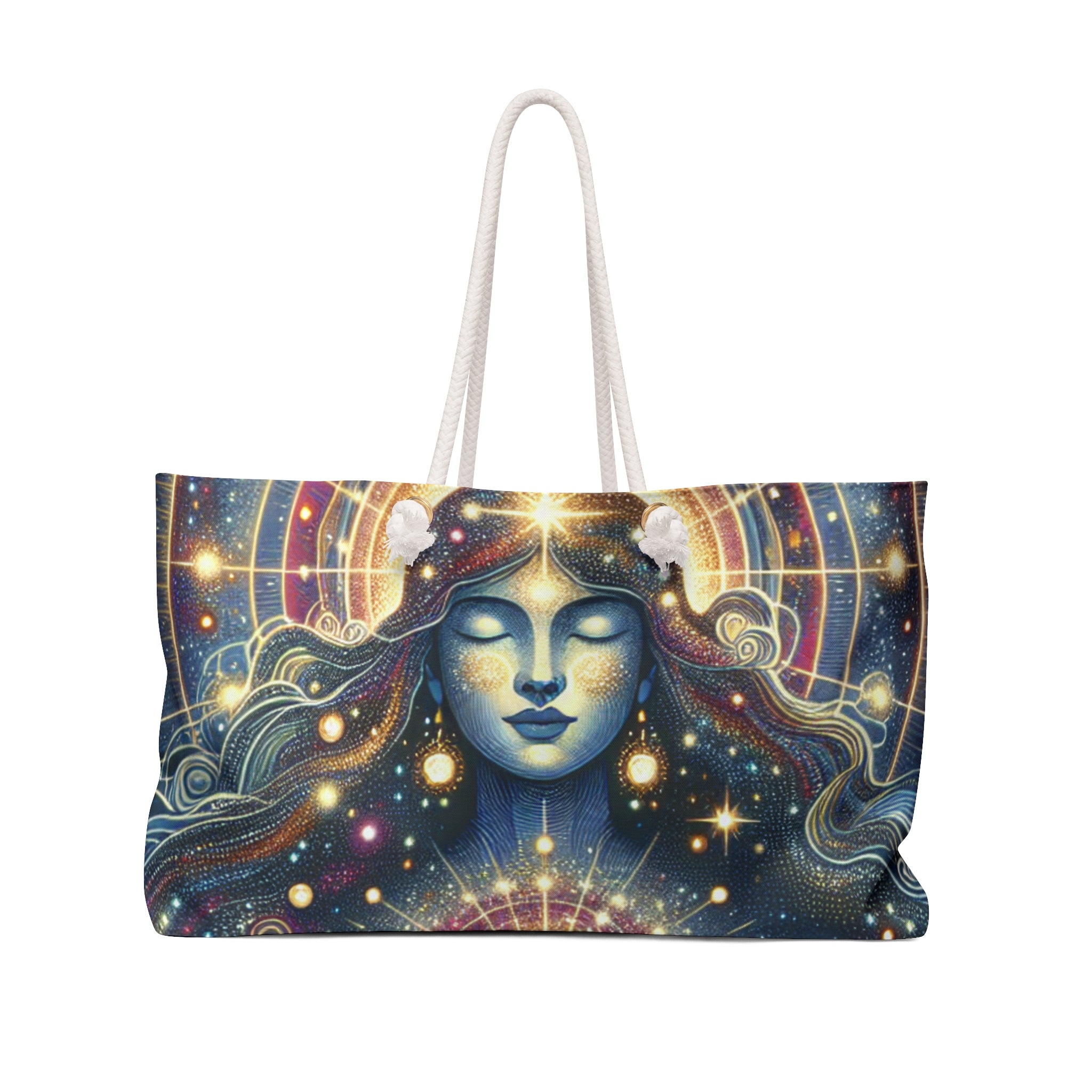 Galactic Weekender Bag, Cosmic Planet Carryall Carry-On, Universal Travel Bag, Weekend Getaway Tote, Perfect Gift for Spiritual Lovers