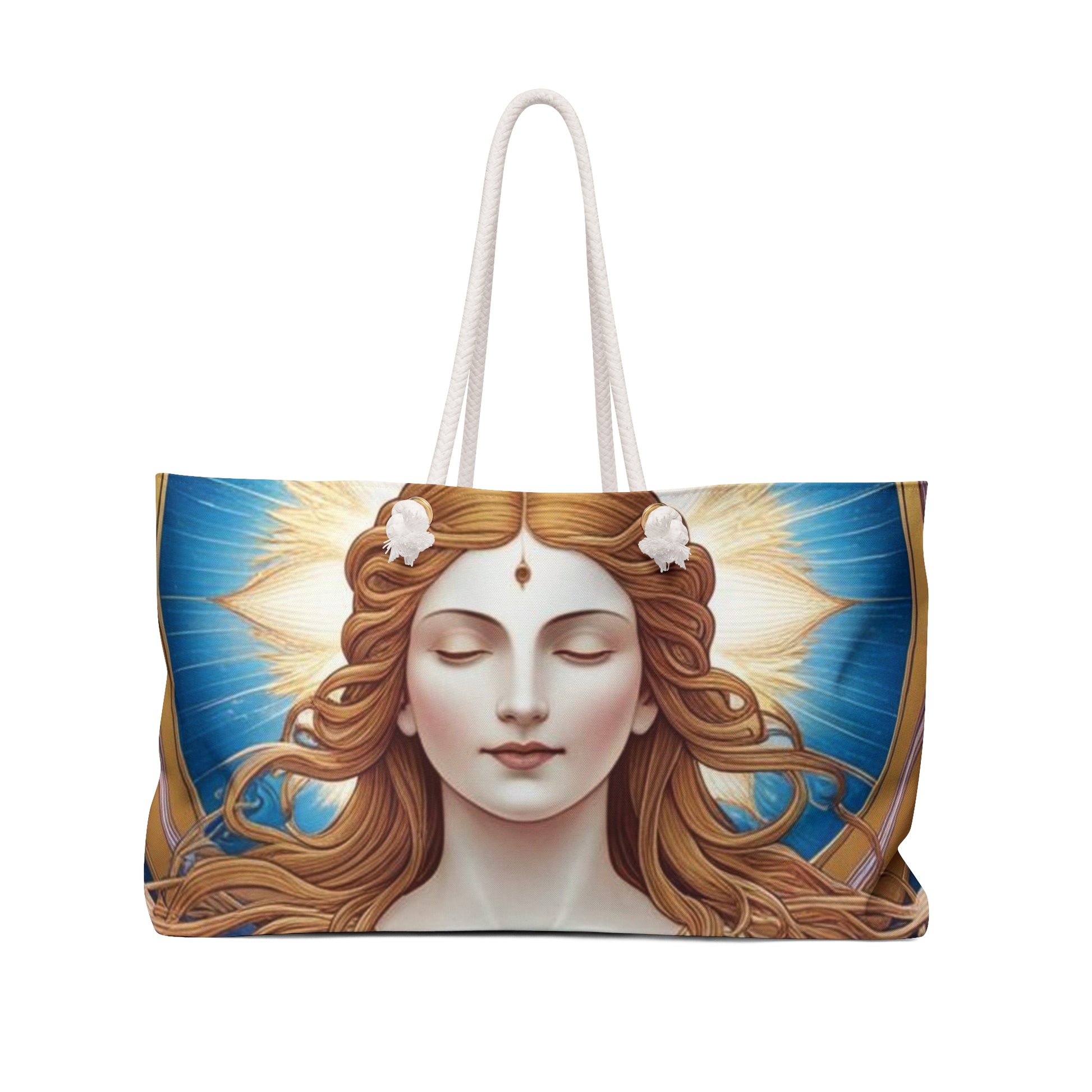 Goddess-Themed Weekender Bag, Spiritual Travel Tote, Bohemian Style Carryall, Weekend Getaway Carryall Carry-on Bag, Meditation Bag