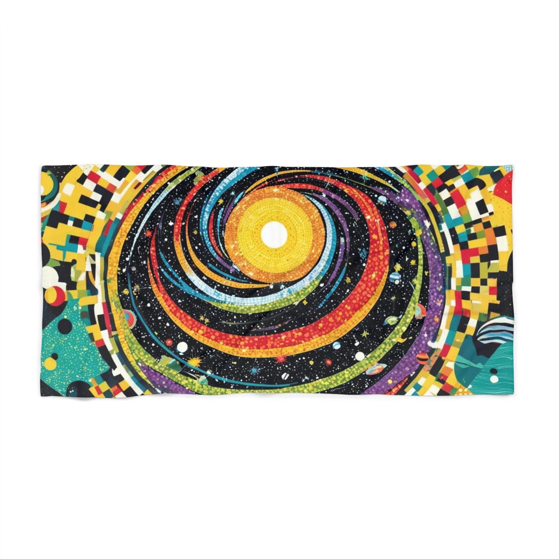 Colorful Galaxy Beach Towel | Vibrant Poolside Towel for Summer Fun, Ideal for Beach Days, Picnics, Gifts, Outdoor Adventures, Travel
