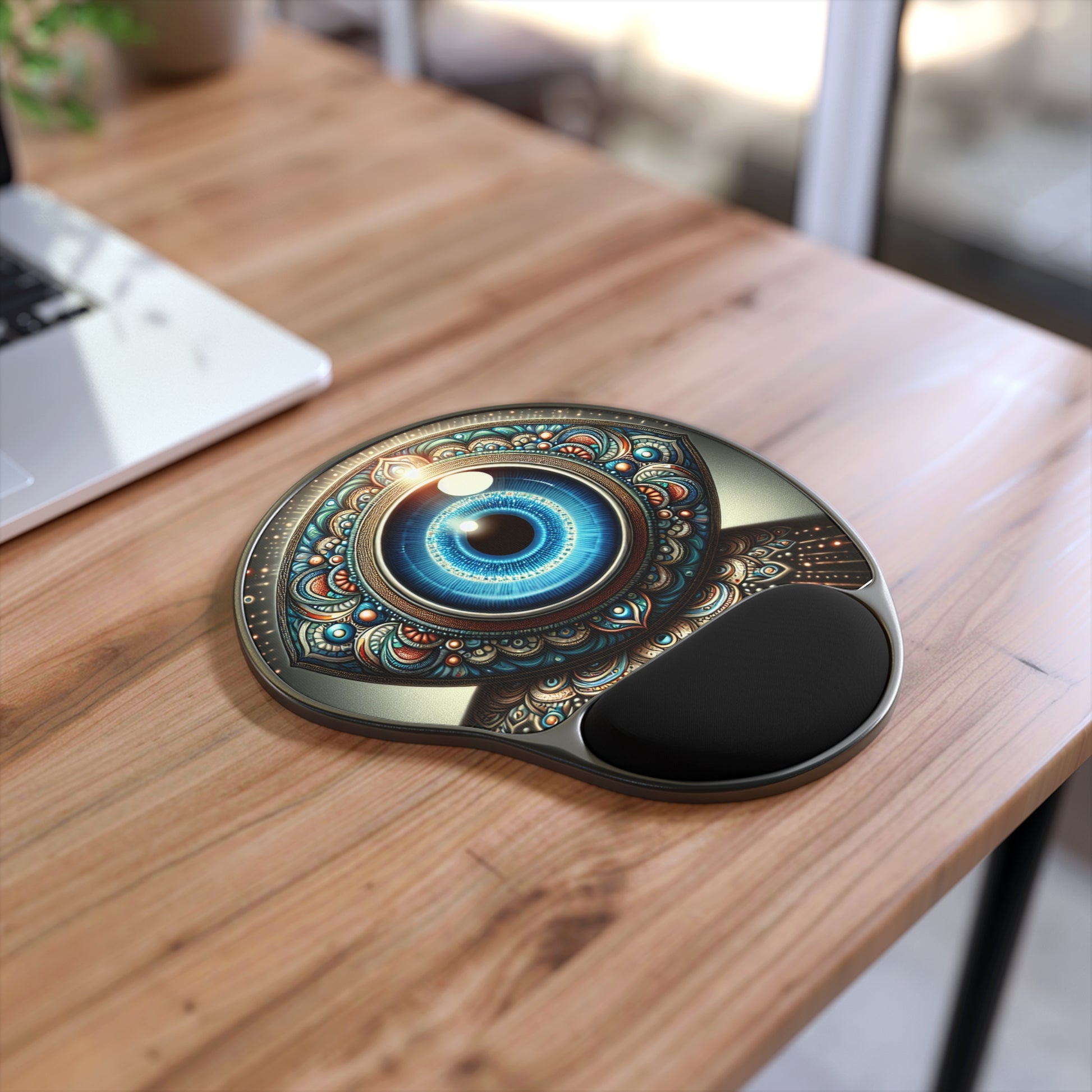 Eye-Catching Mouse Pad with Wrist Rest - Ergonomic Desk Accessory, Computer Gift, Office Decor, Gamer Essentials, Workstation Must-Have