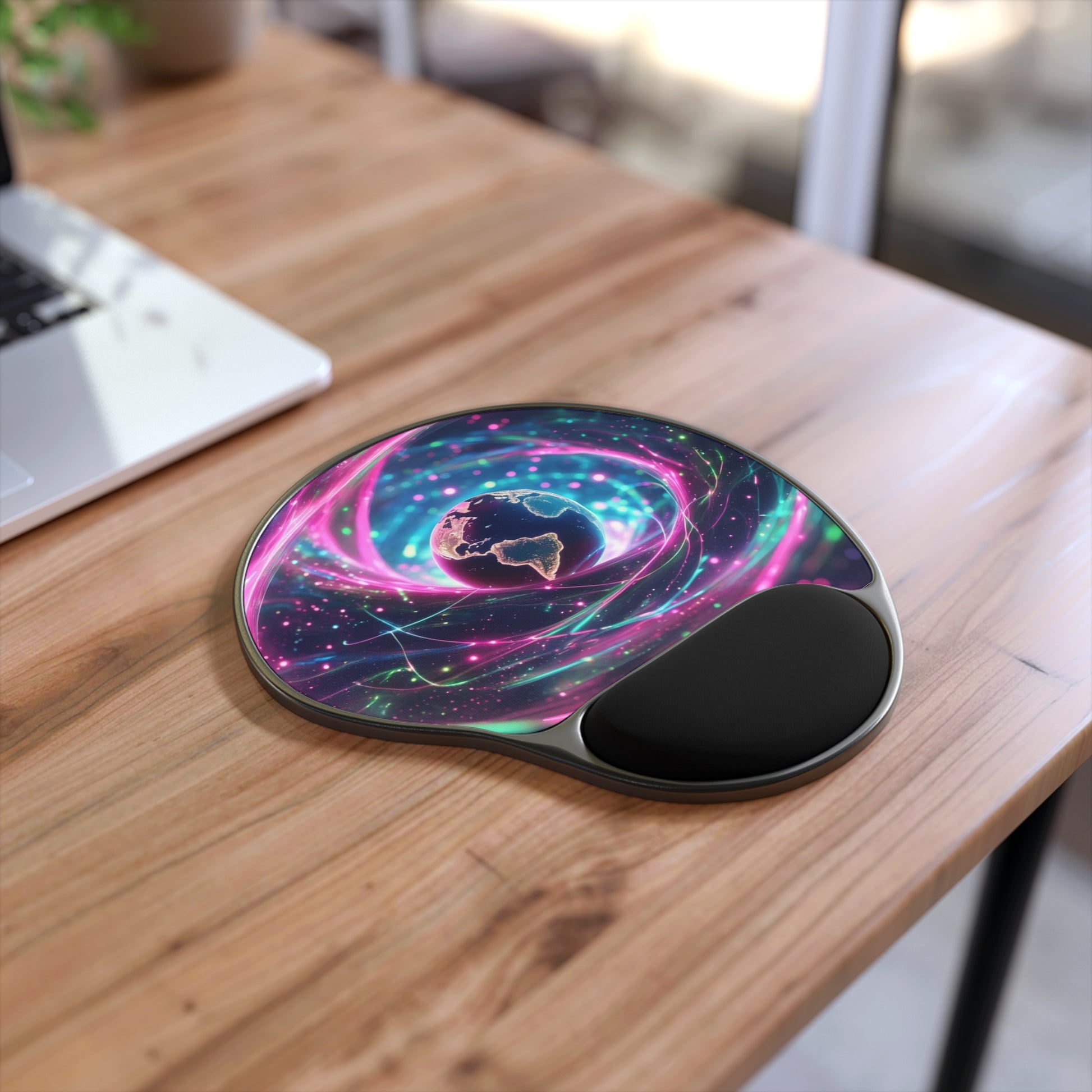 Galactic Mouse Pad with Wrist Rest | Cosmic Office Accessory, Space Decor, Ergonomic Desk Gift, Starry Workspace, Gamer Essential