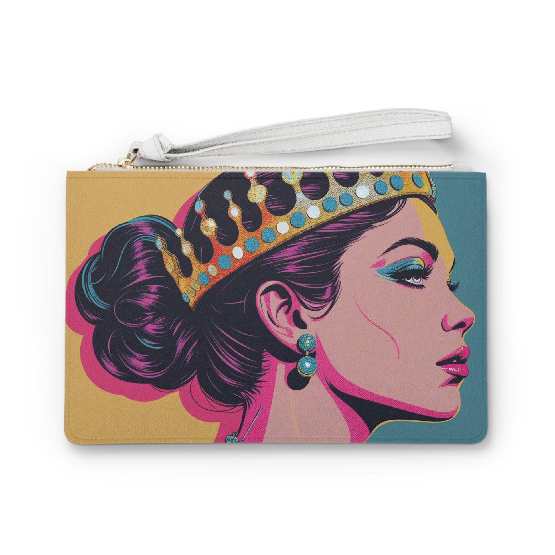Queen Crown Clutch Bag | Fashion Accessory, Gift Idea, Party Purse, Stylish Organizer, Modern Handbag