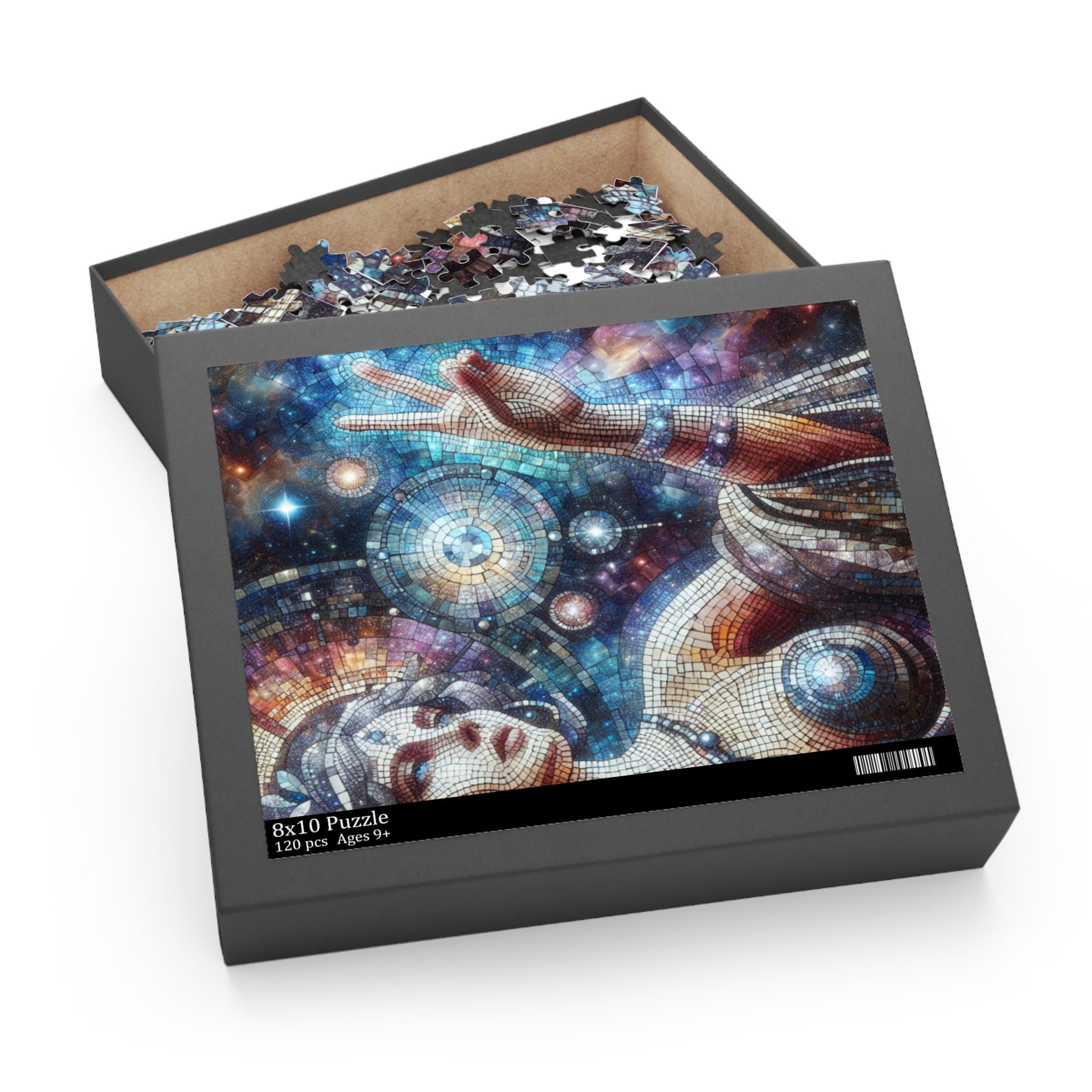 Celestial Mosaic Puzzle - 120, 252, 500-Piece, Art Puzzle for Space Lovers, Meditation Gift, Family Fun, Home Decor, Unique Gift Idea