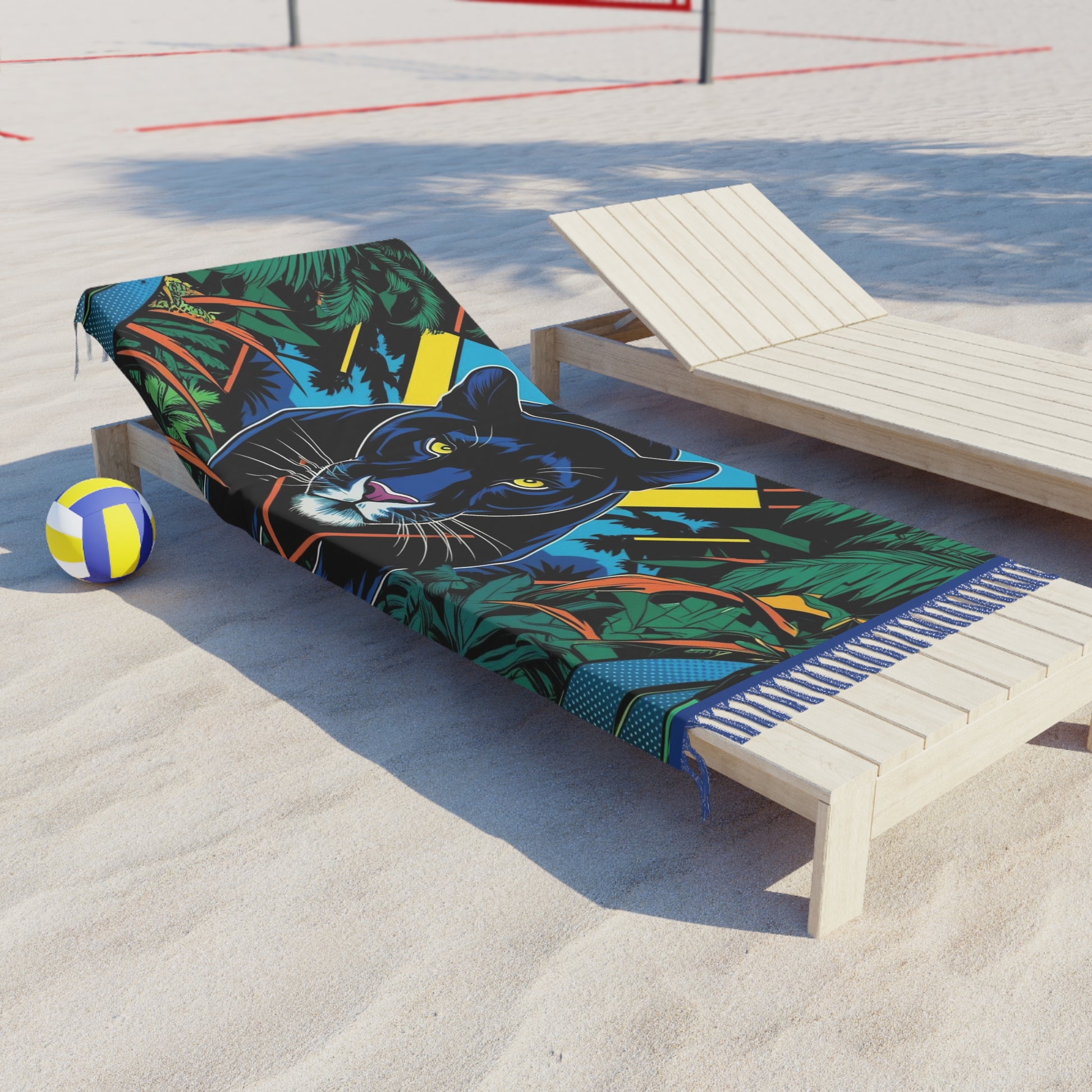 Boho Beach Towel - Vibrant Animal Print, Summer, Beach Day, Chic Decor, Rug, Gift for Nature Lovers, Pool Accessory