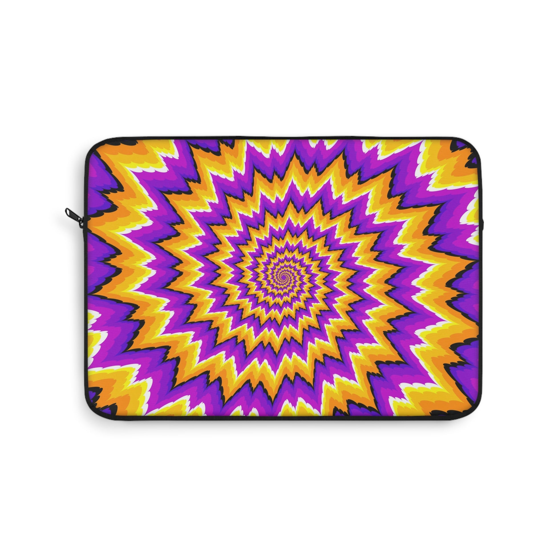 Vibrant Spiral Laptop Sleeve | Colorful Tech Case, Gift for Students, Trendy Laptop Bag, Unique Protectors, Festival Vibes