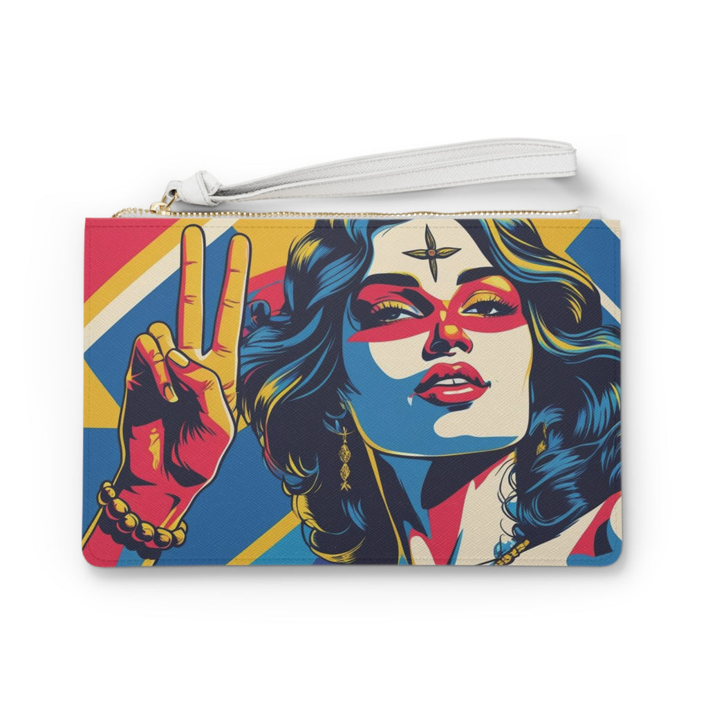 Vibrant Clutch Bag - Stylish Accessory for Festivals, Gifts, Everyday Use, Art Lovers, Statement Piece