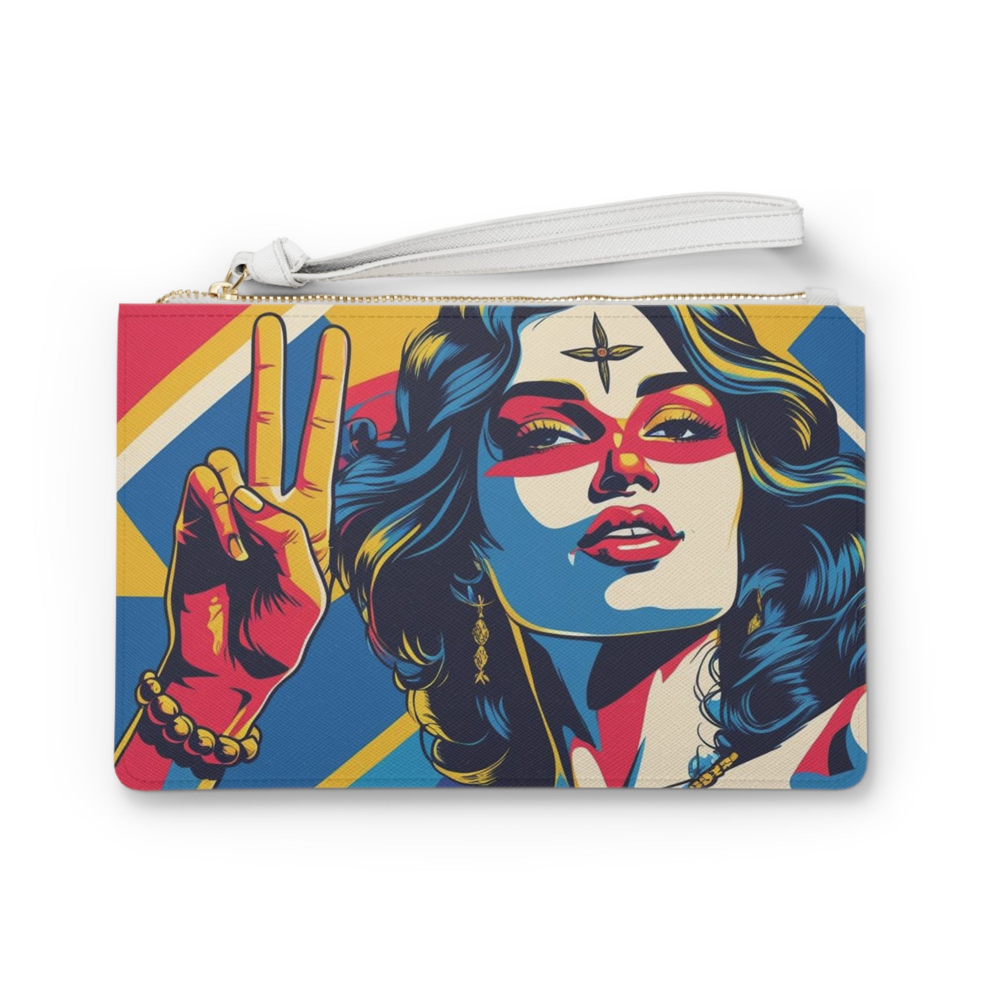 Vibrant Clutch Bag - Stylish Accessory for Festivals, Gifts, Everyday Use, Art Lovers, Statement Piece