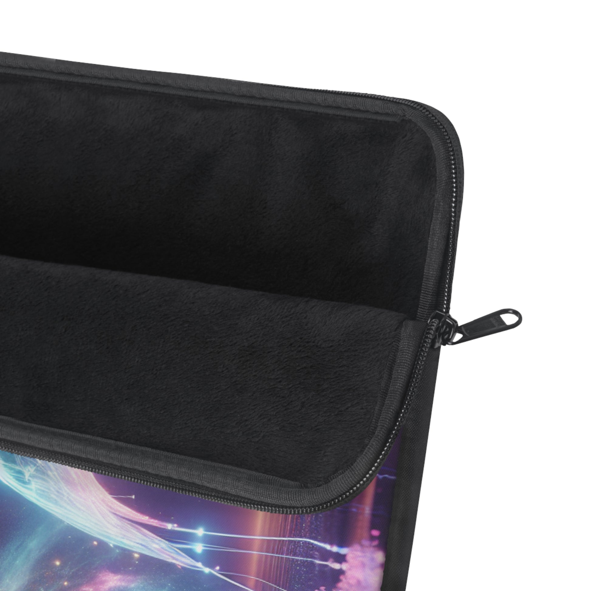 Mystical Pink Neon Flamingo Laptop Sleeve | Cosmic Artwork, Unique Designs, Computer Bag, Unique Gift for Flamingo Lovers, Space Decor