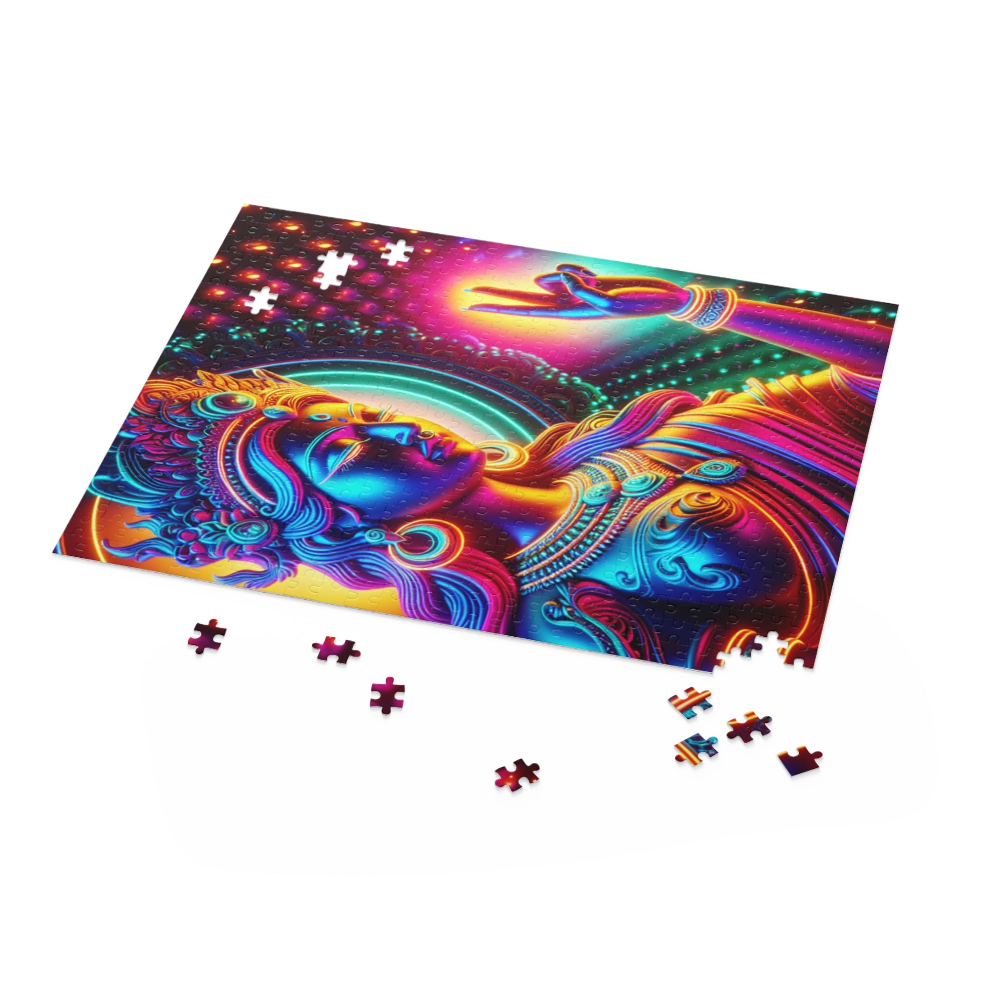 Vibrant Buddha Puzzle Art | 120, 252, 500-Piece | Meditative Home Decor, Mindfulness Gift, Stress Relief Activity, Spiritual Art, [...]