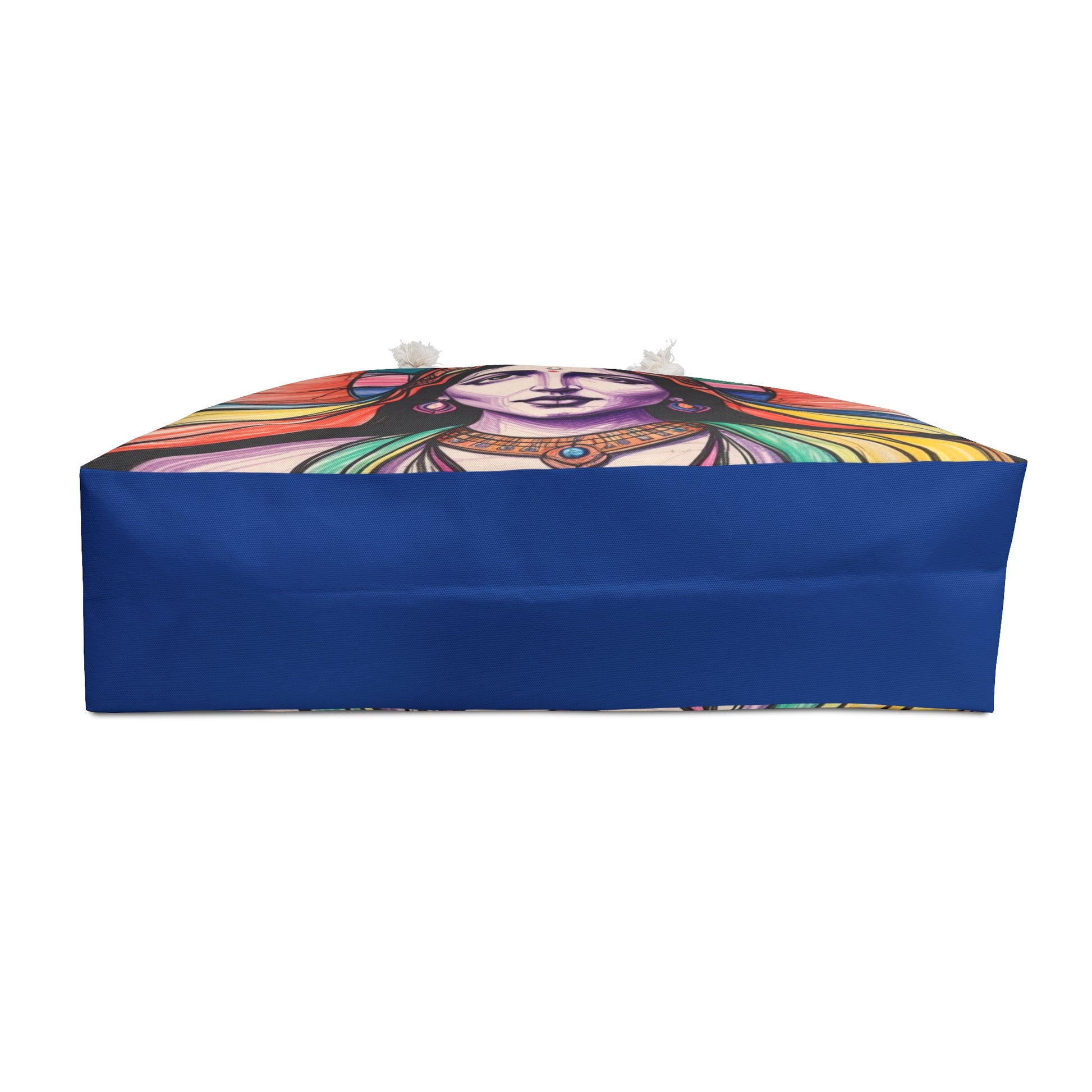 Vibrant Divine Feminine Goddess Weekender Bag, Boho Travel Tote, Yoga Bag, Art Print Carryall Carry-On Travel Bag, Gift for Her