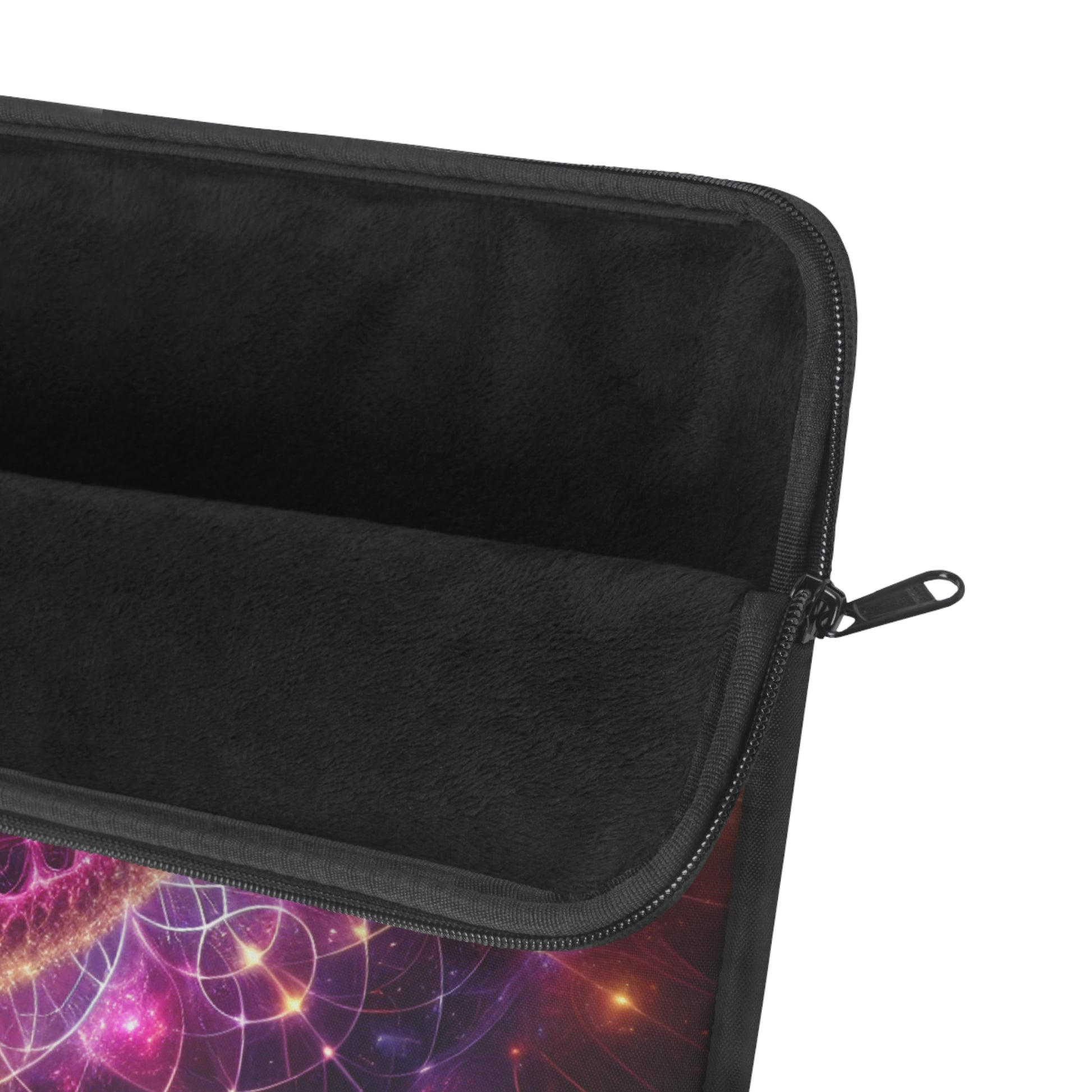 Love and Divine Heart Activation, Heart-Shaped Sacred Geometry Colorful Heart Laptop Sleeve, Romantic Tech Case, Gift for Tech Lovers, Stylish Computer Pouch, Vibrant Laptop Bag