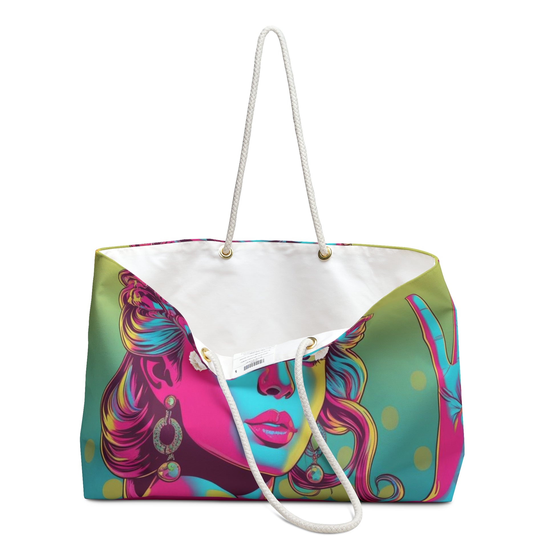 Vibrant Bohemian Weekender Bag – Perfect for Travel, Beach, Yoga, Festivals, and Gifts