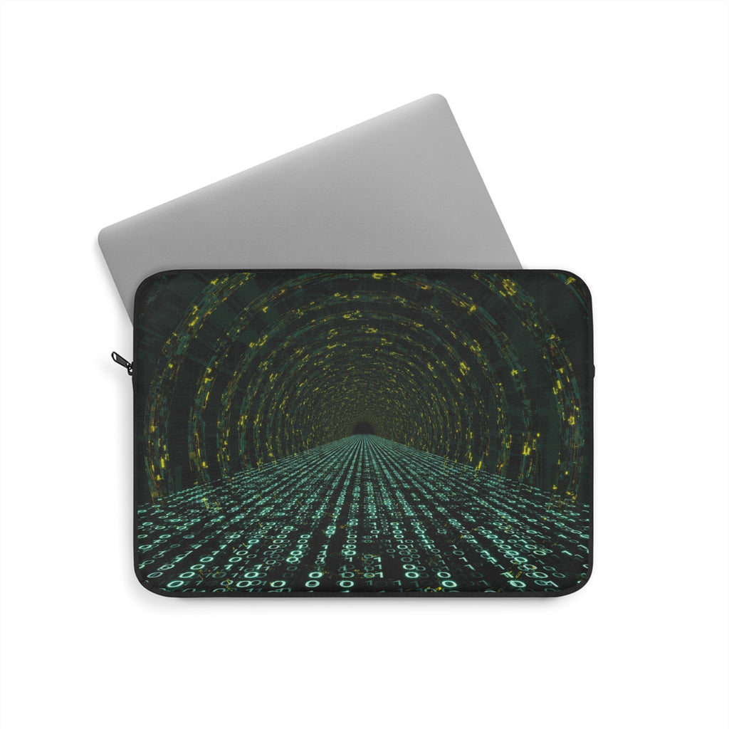 Cyber Tunnel Laptop Sleeve, Tech Accessory for Gamers, Gift for Programmers, Computer Bag, Stylish Protection for Laptops