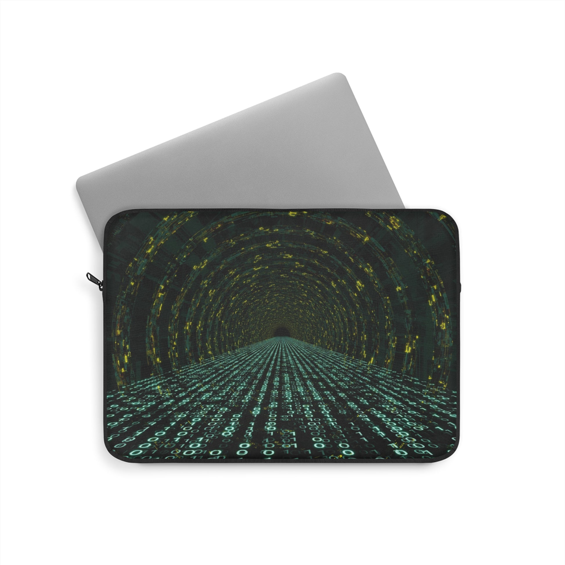 Cyber Tunnel Laptop Sleeve, Tech Accessory for Gamers, Gift for Programmers, Computer Bag, Stylish Protection for Laptops