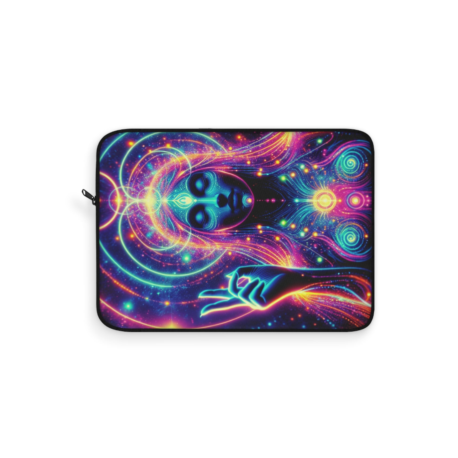 Cosmic Vibes Laptop Sleeve, Colorful Laptop Case, Psychedelic Sleeve, Boho Computer Bag, Gift for Tech Lovers, Festival Essentials