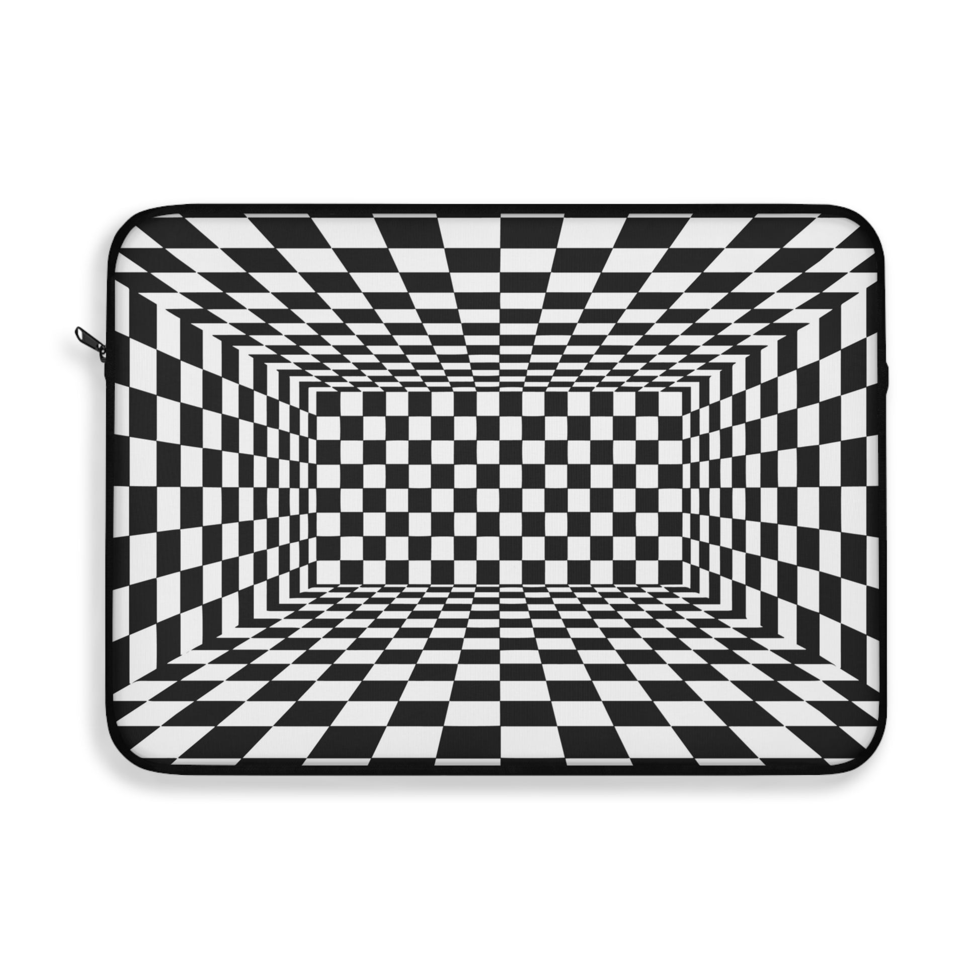 Checkered Pattern Laptop Sleeve | Artistic Tech Bag, Computer Case, Gift for Students, Gamer Accessories, Office Supplies