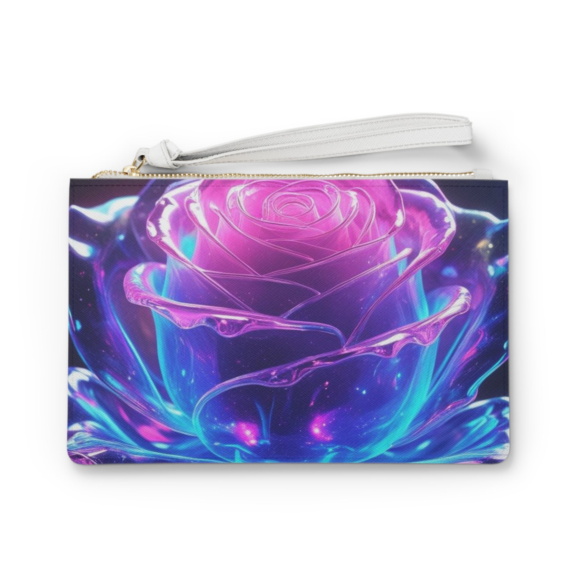 Vibrant Art Clutch Bag, Floral Clutch, Lion Accessory, Festival Pouch, Boho Chic Purse, Gift for Her