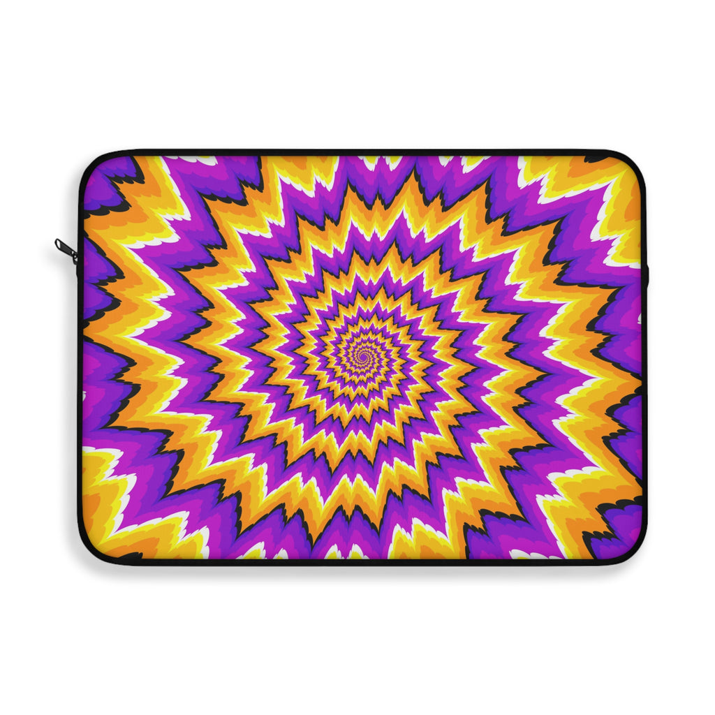 Vibrant Spiral Laptop Sleeve | Colorful Tech Case, Gift for Students, Trendy Laptop Bag, Unique Protectors, Festival Vibes