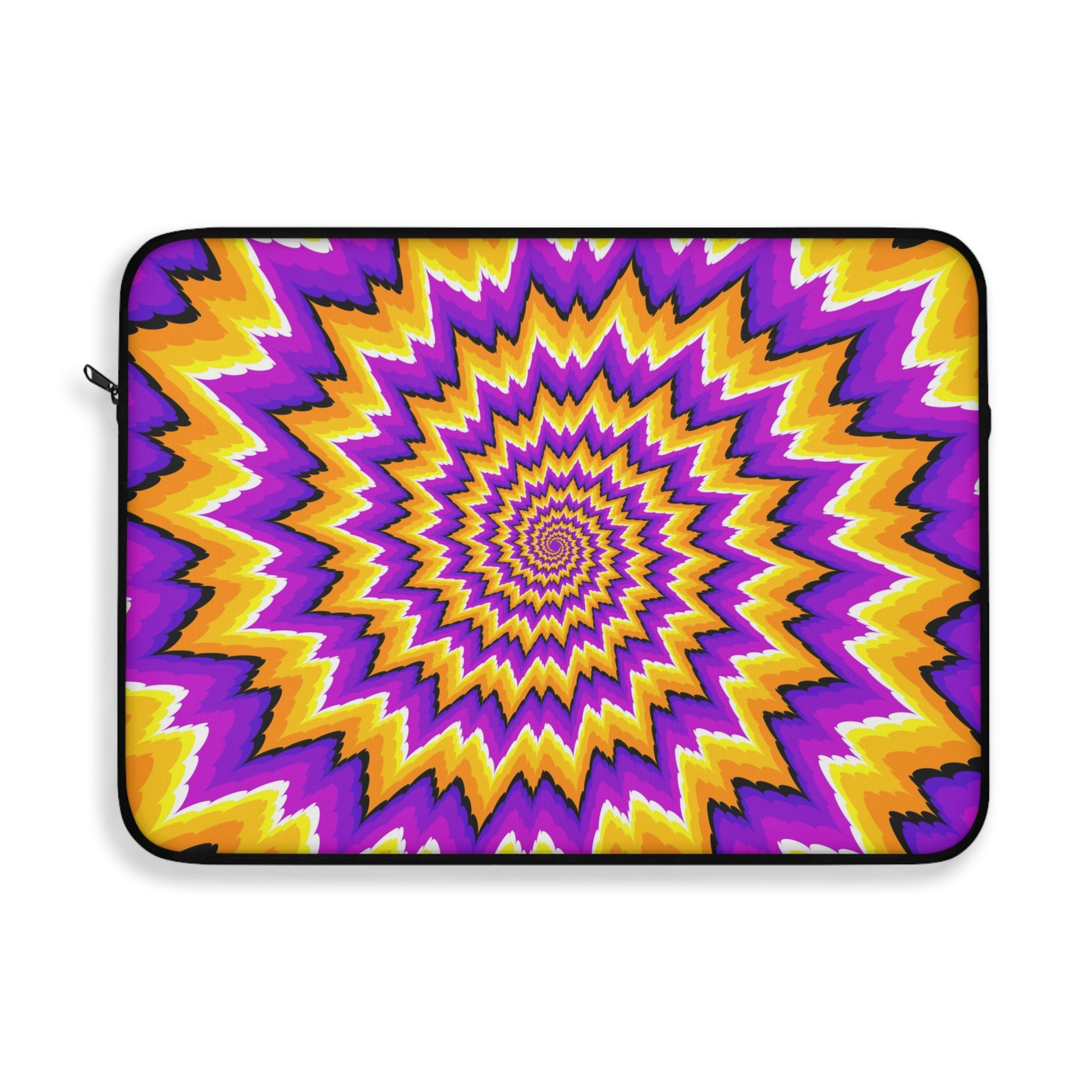 Vibrant Spiral Laptop Sleeve | Colorful Tech Case, Gift for Students, Trendy Laptop Bag, Unique Protectors, Festival Vibes