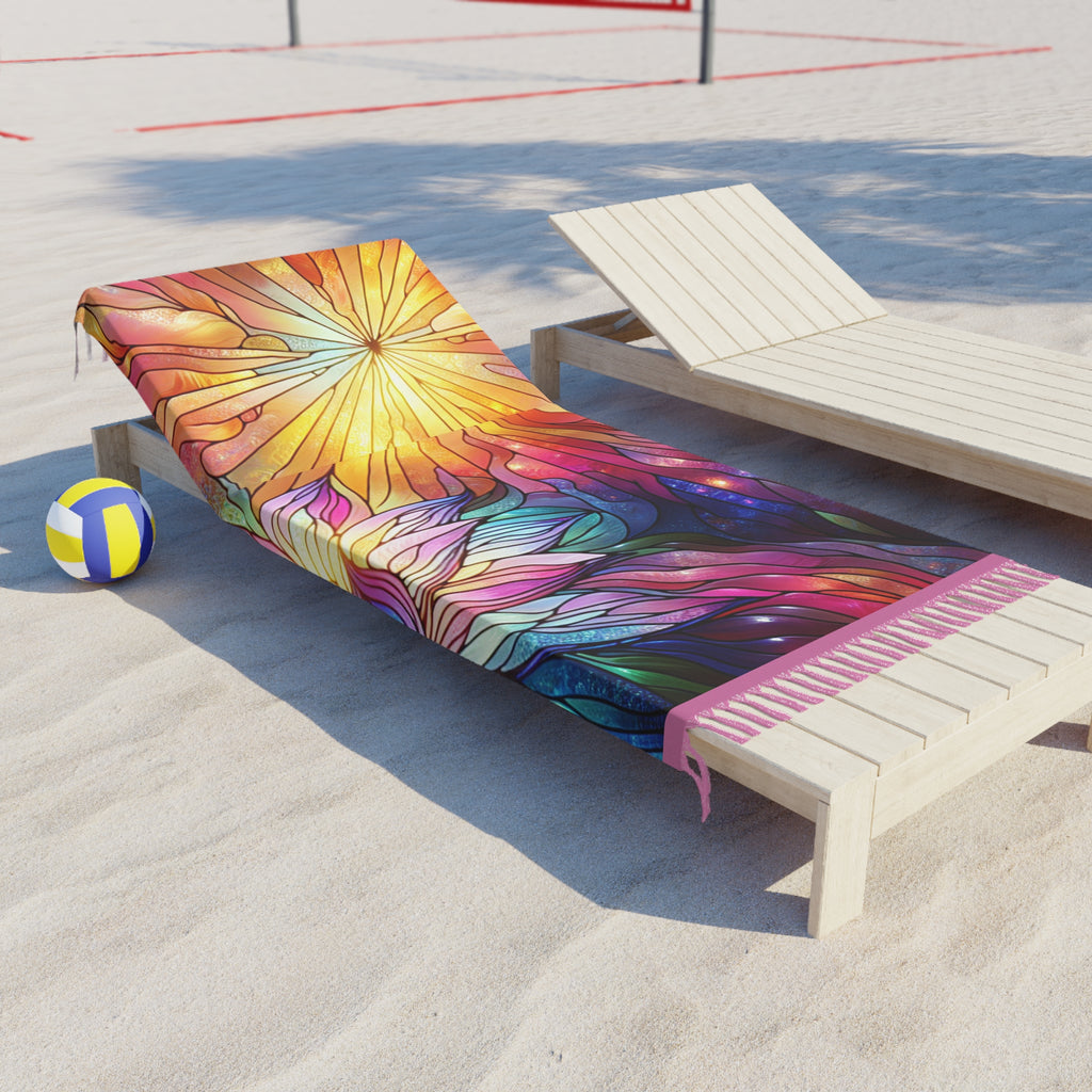 Boho Beach Towel - Vibrant Sunset Floral Towel, Summer Beach Decor, Ideal Gift for Beach Lovers, Bohemian Beach Essentials, Perfect [...]