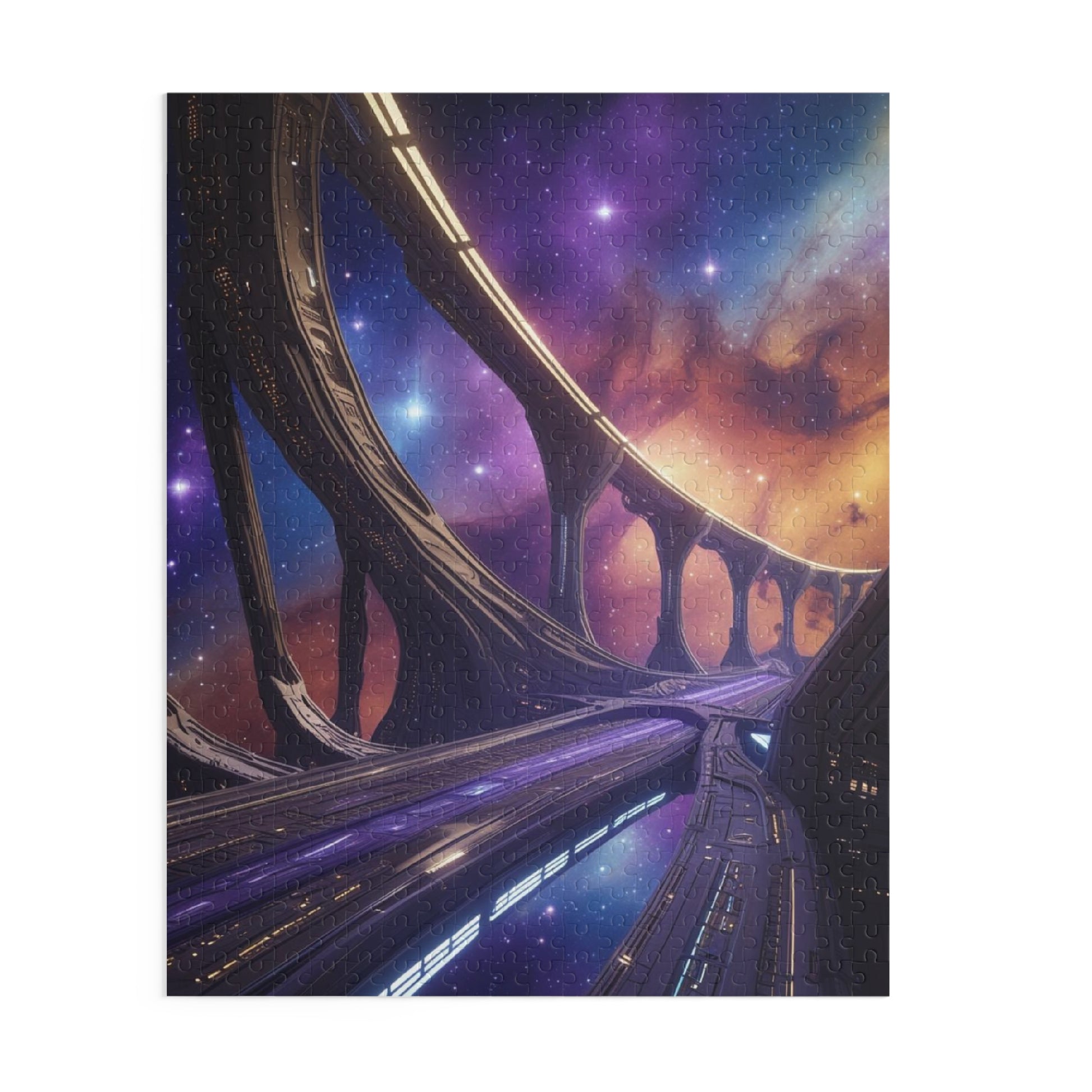 Galactic Dreams Puzzle | 120/252/500-Piece Puzzle, Cosmic Jigsaw, Space Theme Decor, Unique Gift, Family Activity