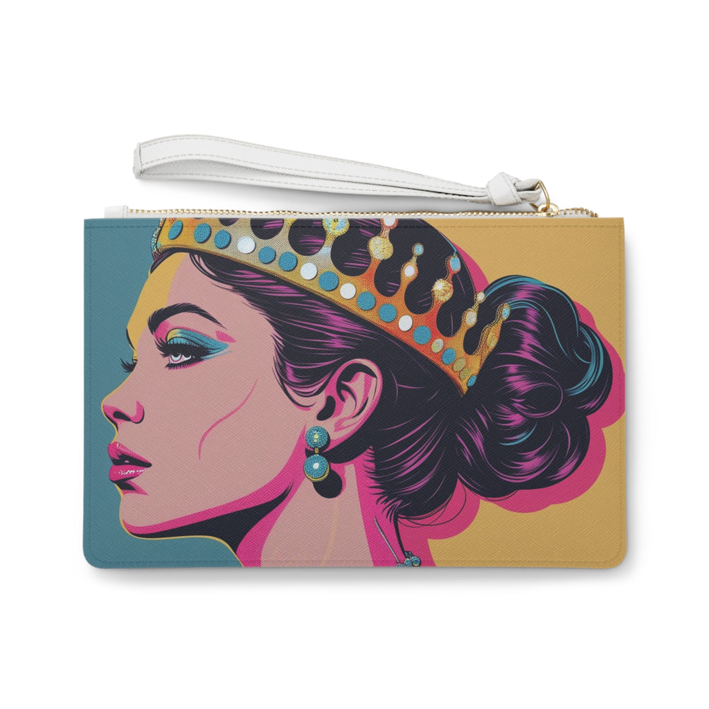 Queen Crown Clutch Bag | Fashion Accessory, Gift Idea, Party Purse, Stylish Organizer, Modern Handbag