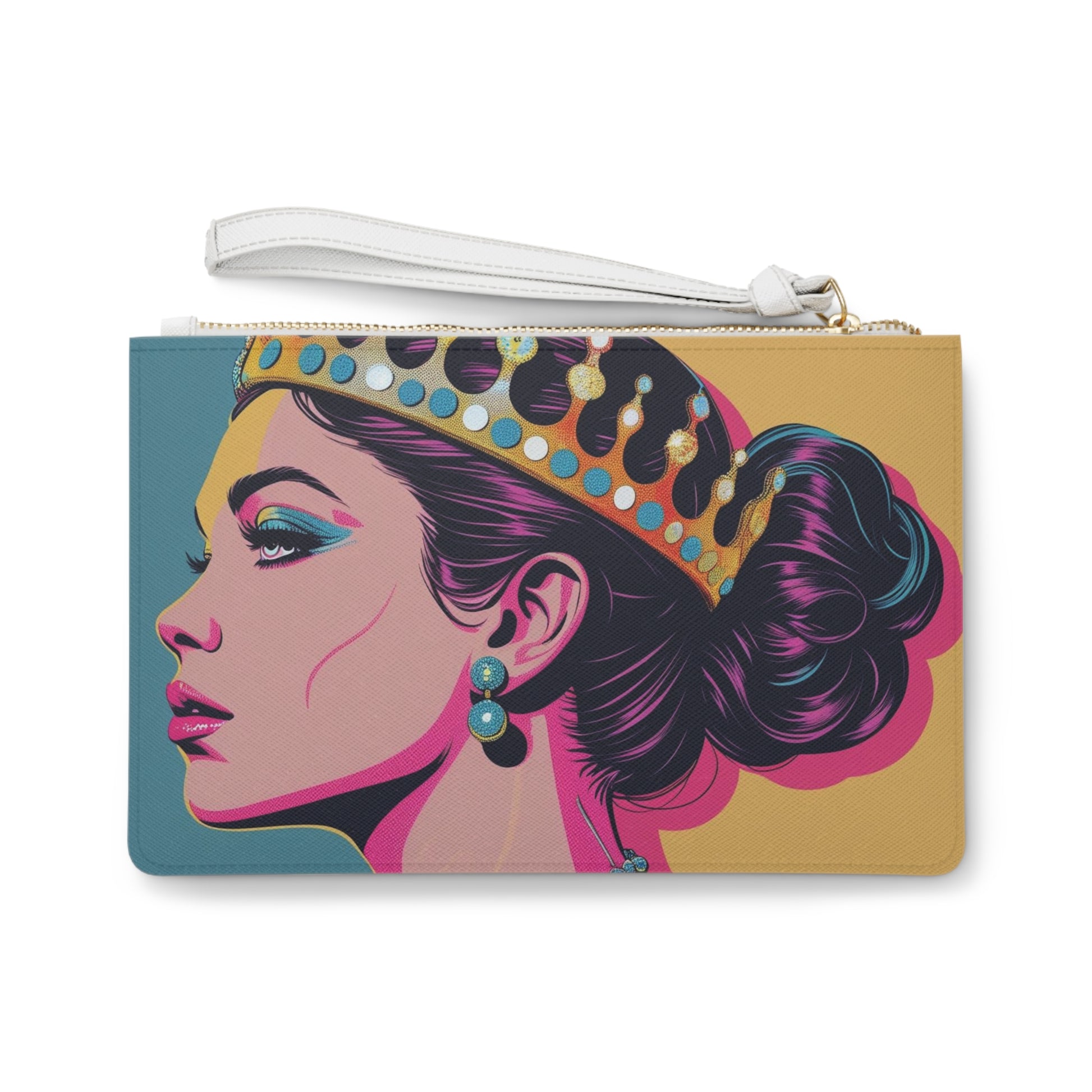 Queen Crown Clutch Bag | Fashion Accessory, Gift Idea, Party Purse, Stylish Organizer, Modern Handbag