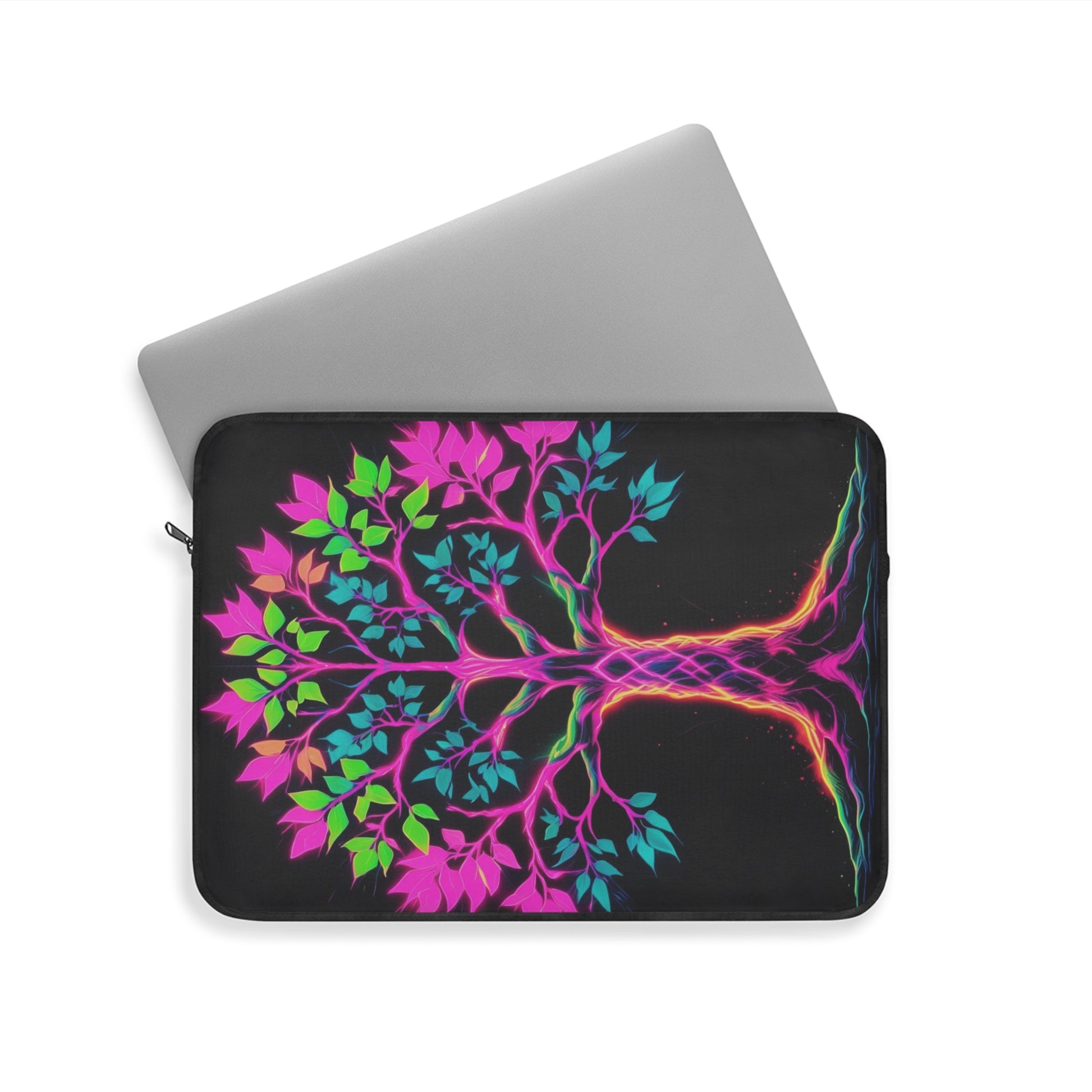Vibrant Tree Laptop Sleeve - Eco-Friendly Tech Case, Colorful Computer Bag, Holiday Gift, Nature Lover's Accessory, Custom Design