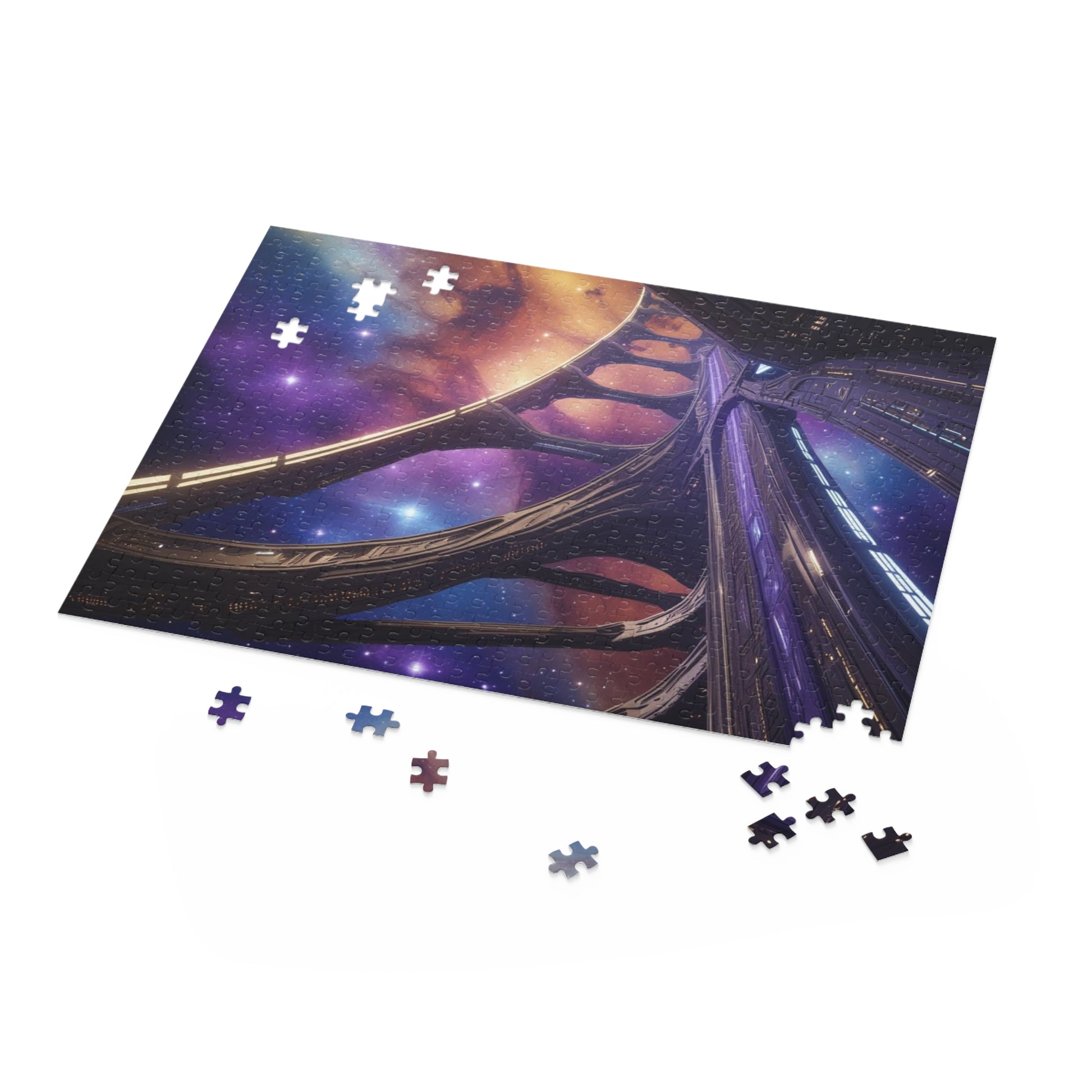 Galactic Dreams Puzzle | 120/252/500-Piece Puzzle, Cosmic Jigsaw, Space Theme Decor, Unique Gift, Family Activity