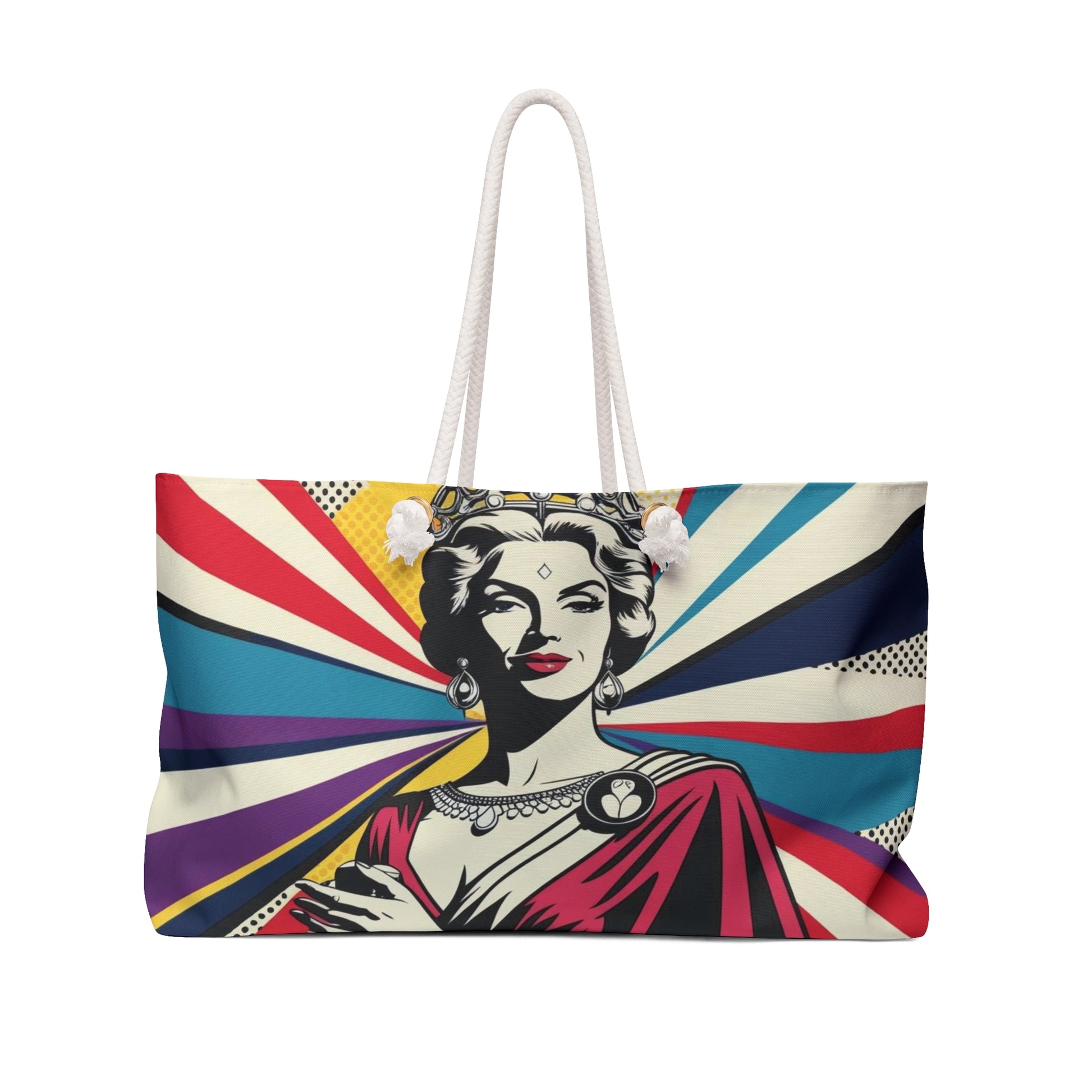 Pop Art Weekender Bag, Heroine Divine Feminine Carry-On, Goddess Cary-On, Comic-Chic Travel Bag, Weekend Getaway Tote