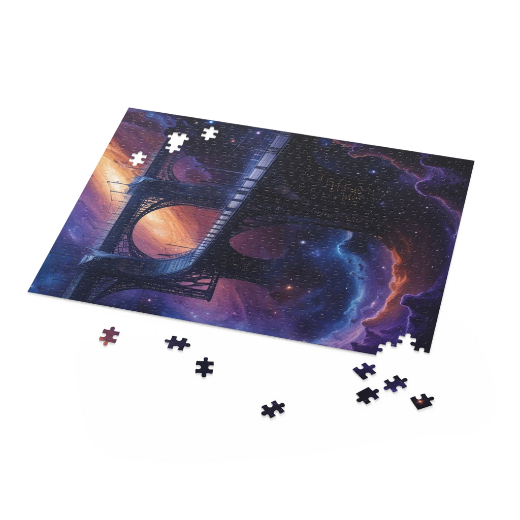 Celestial Bridge Puzzle (120, 252, 500-Piece) | Art Puzzle, Space Decor, Family Fun, Gift for Puzzle Lovers, Home Activity