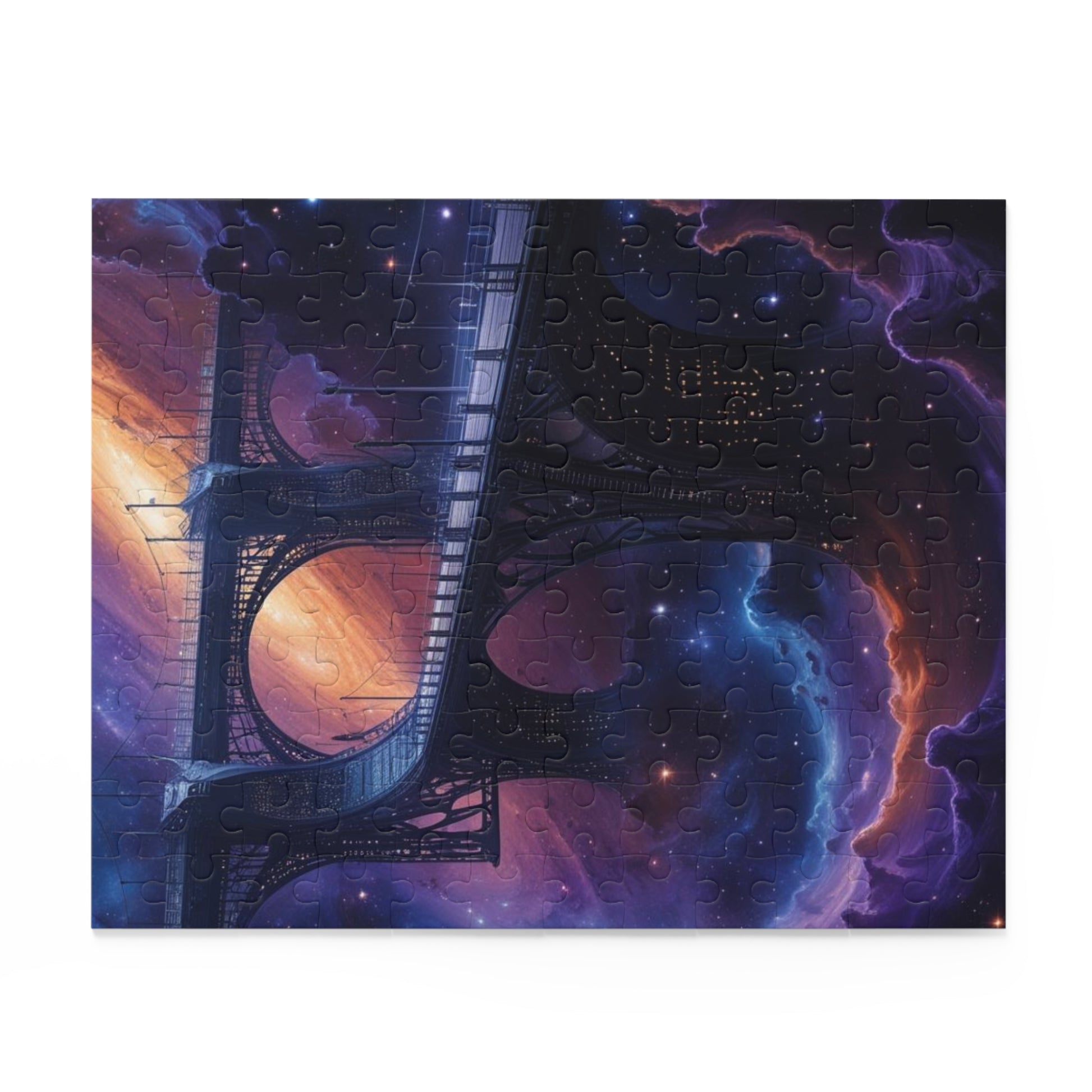 Celestial Bridge Puzzle (120, 252, 500-Piece) | Art Puzzle, Space Decor, Family Fun, Gift for Puzzle Lovers, Home Activity
