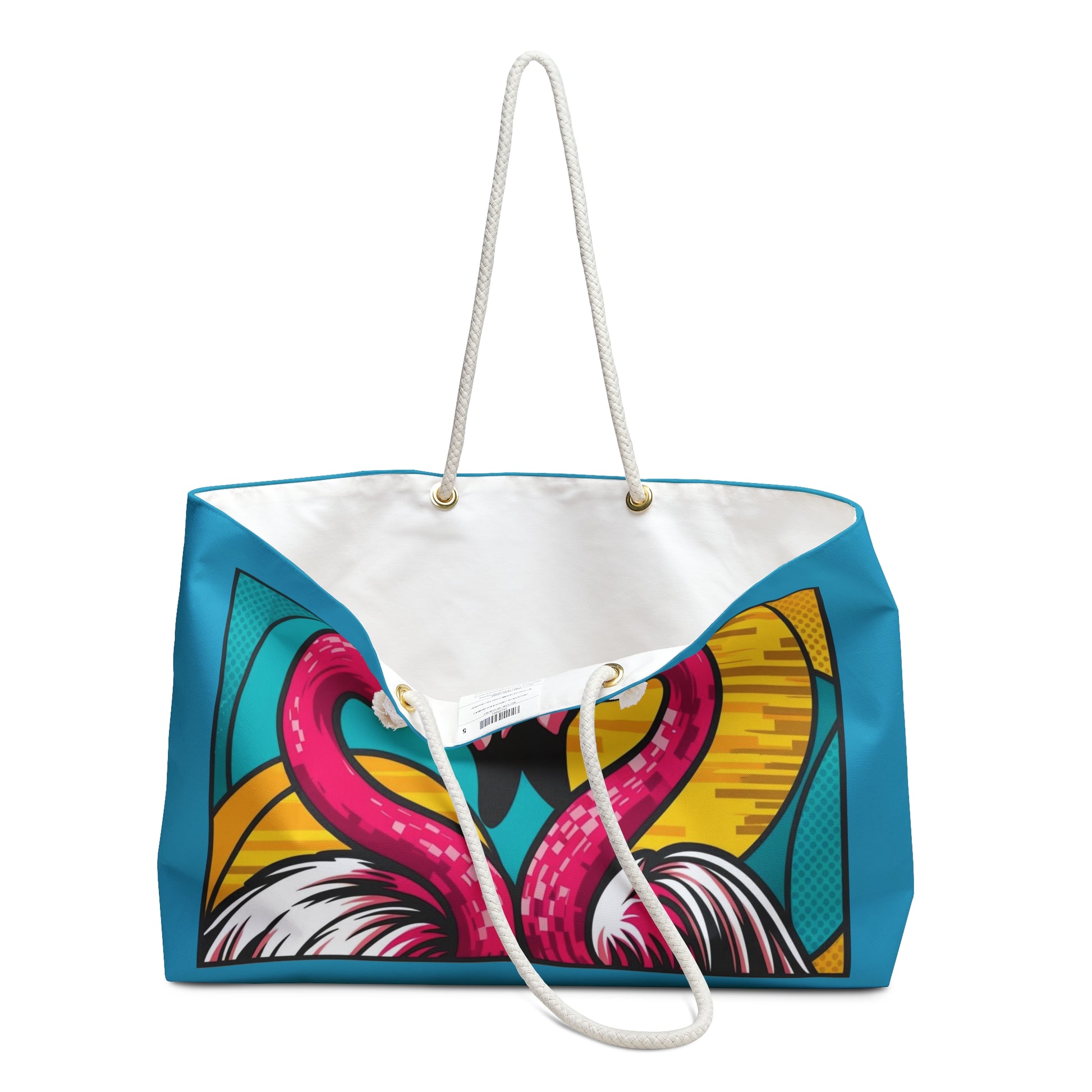 Vibrant Flamingo Pop Art Weekender Bag - Perfect for Travel, Beach Days, or Weekend Getaways, Summer Accessory, Vacation [...]