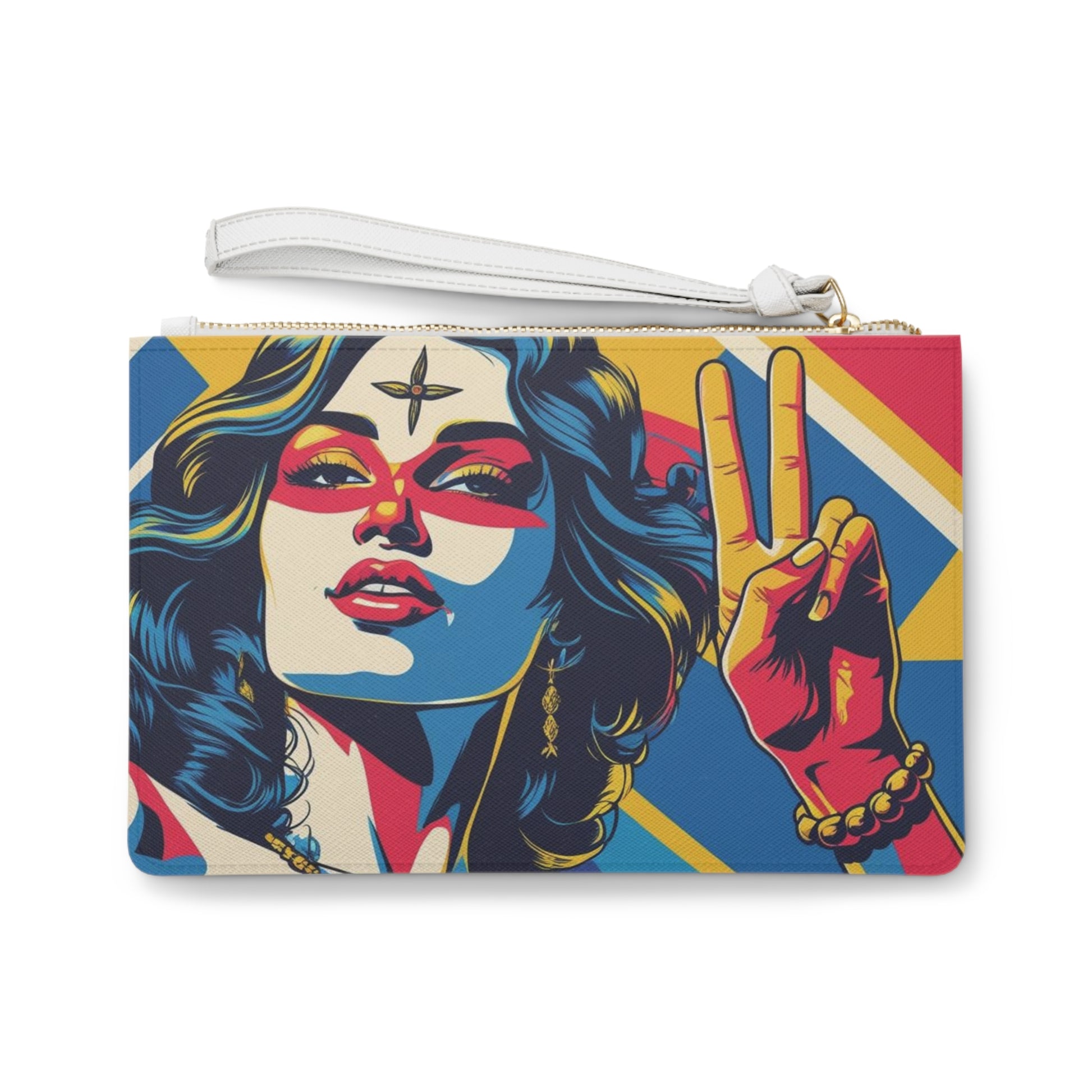 Vibrant Clutch Bag - Stylish Accessory for Festivals, Gifts, Everyday Use, Art Lovers, Statement Piece