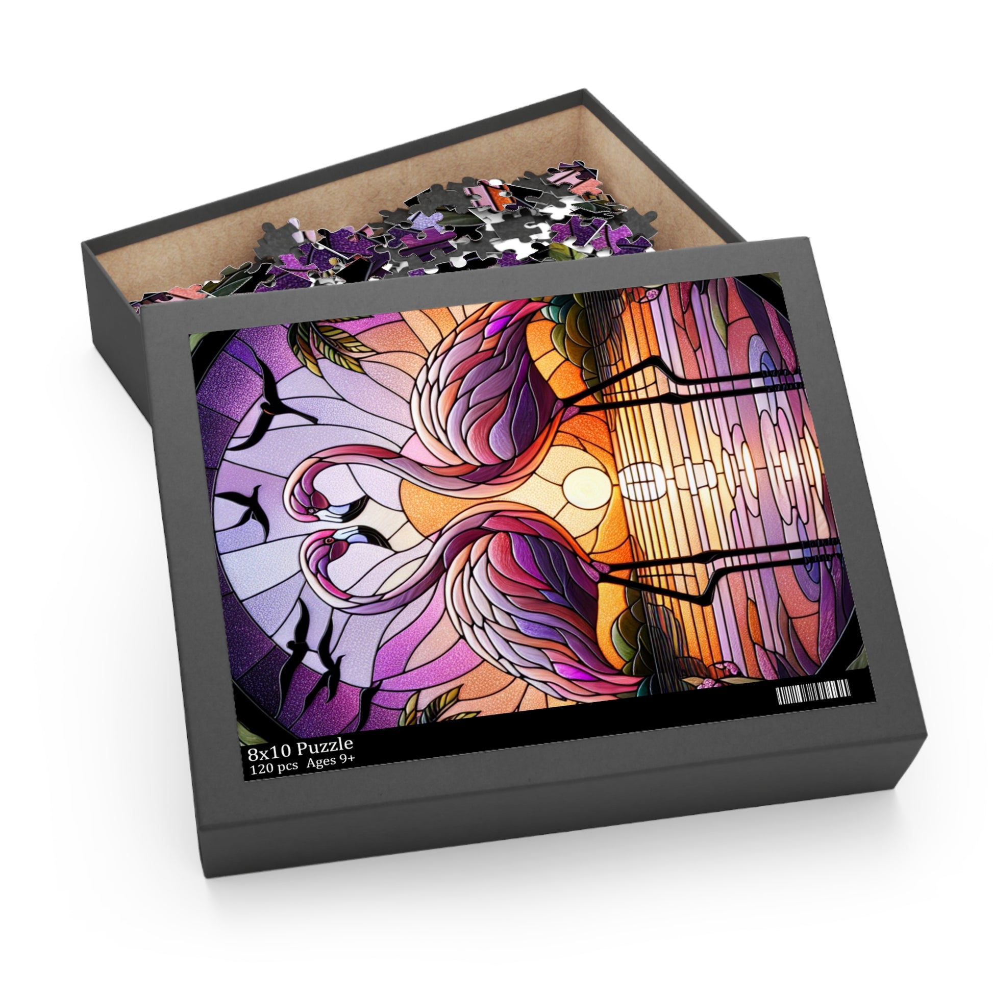 Romantic Flamingo Puzzle - Perfect for Couples, Family Nights, Gifts, Anniversaries, Home Decor, and more!