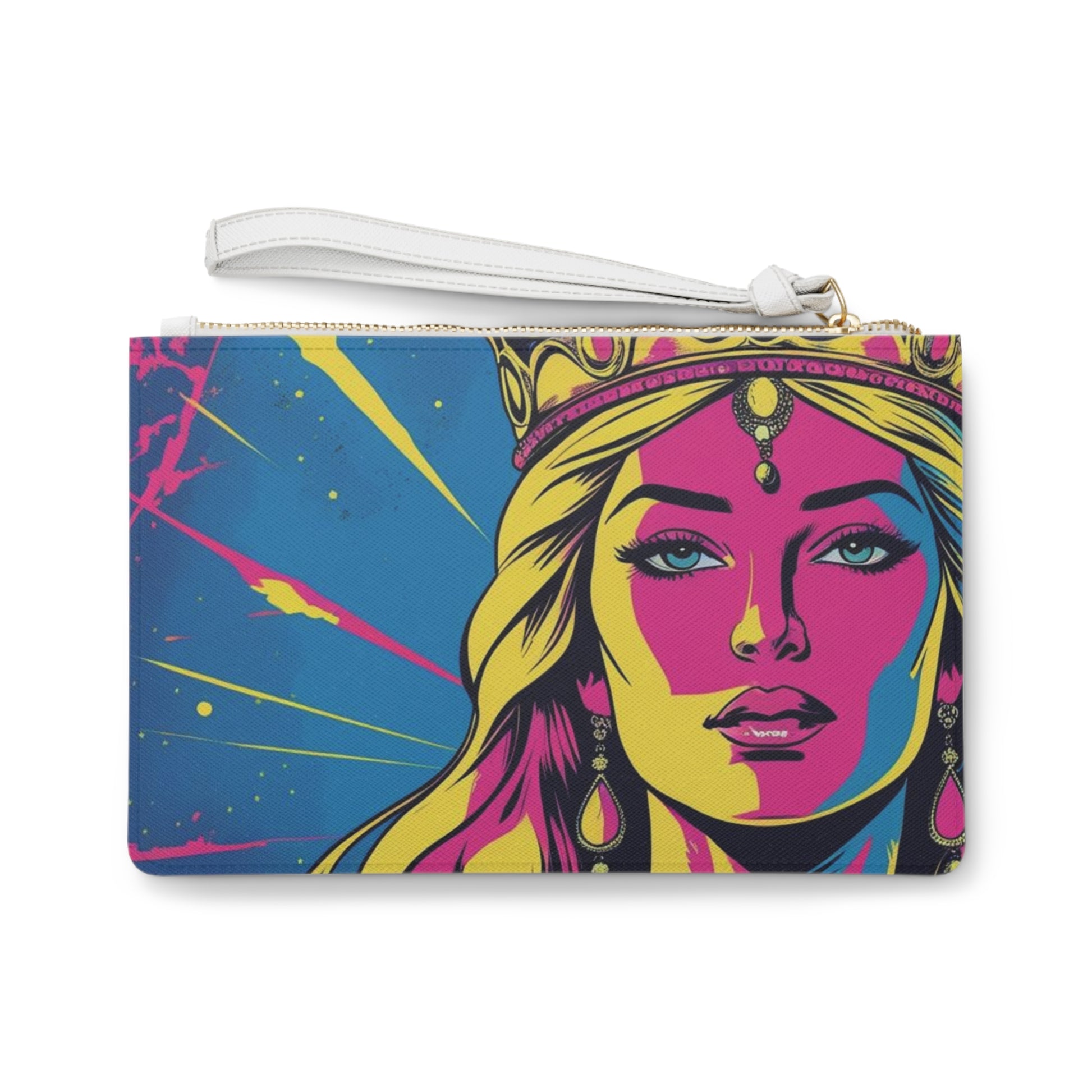 Vibrant Floral Clutch Bag | Colorful Makeup Organizer, Unique Gift for Her, Fun Party Accessory, Trendy Fashion Statement, Summer Essential