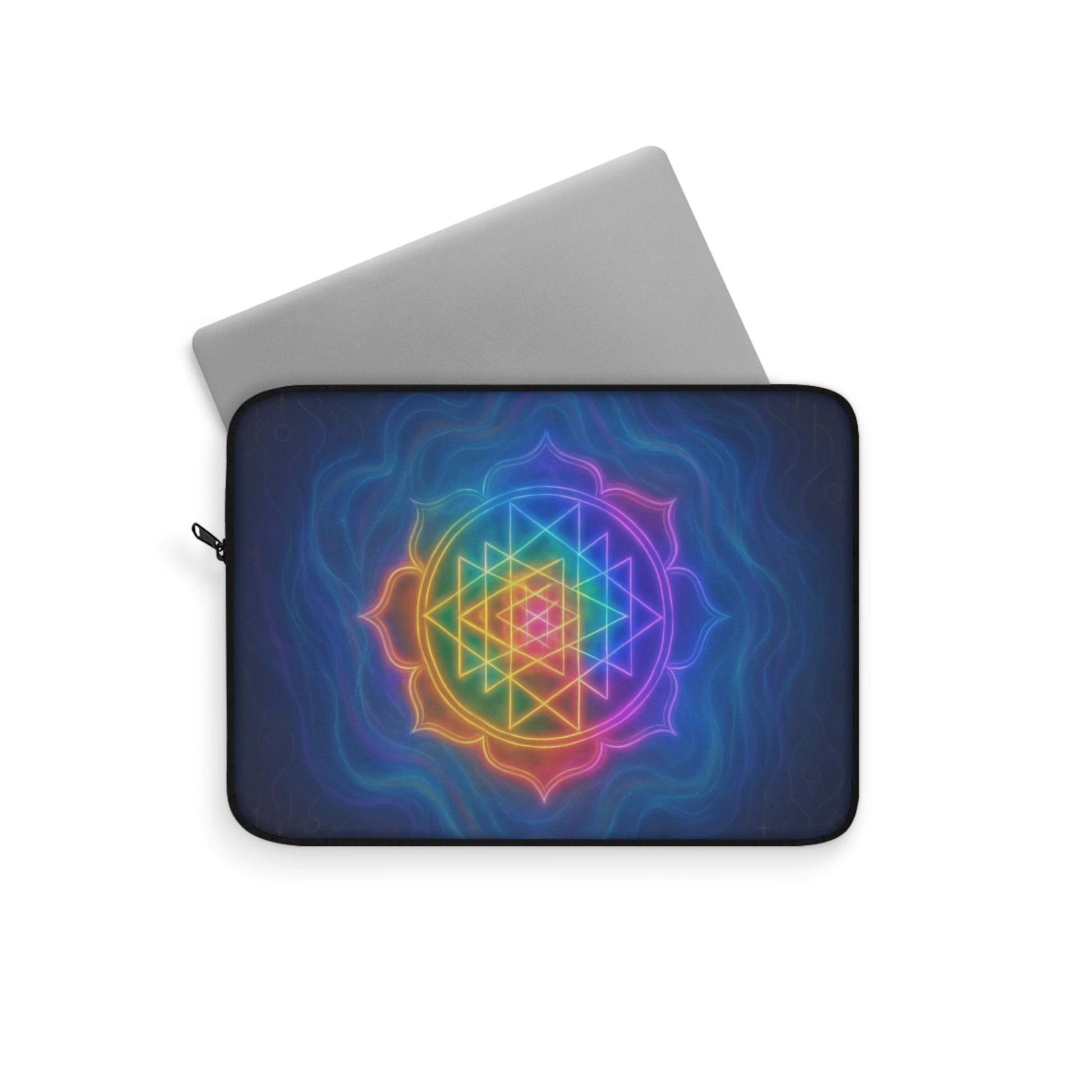 Mystic Tech Vibe for the Starseeds and Atlanteans Laptop Sleeve, Boho Tech Case, Rainbow Laptop Bag, Unique Gift for Students, Vibrant Computer Sleeves