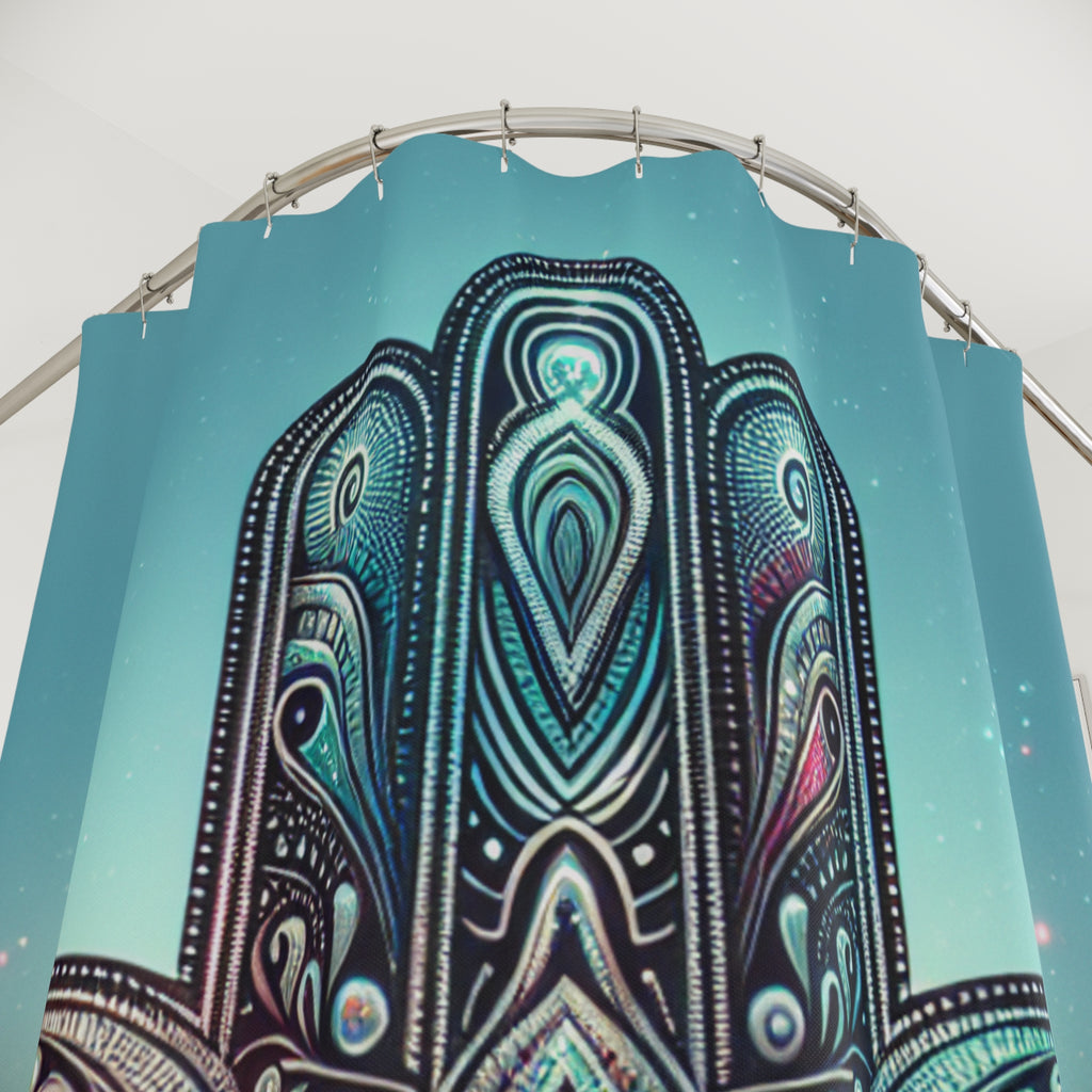 Bohemian Hand of Hamsa Shower Curtain - Protect Your Space with a Unique Design, Bathroom Decor, Gift for Her, Spiritual Vibes, Home [...]