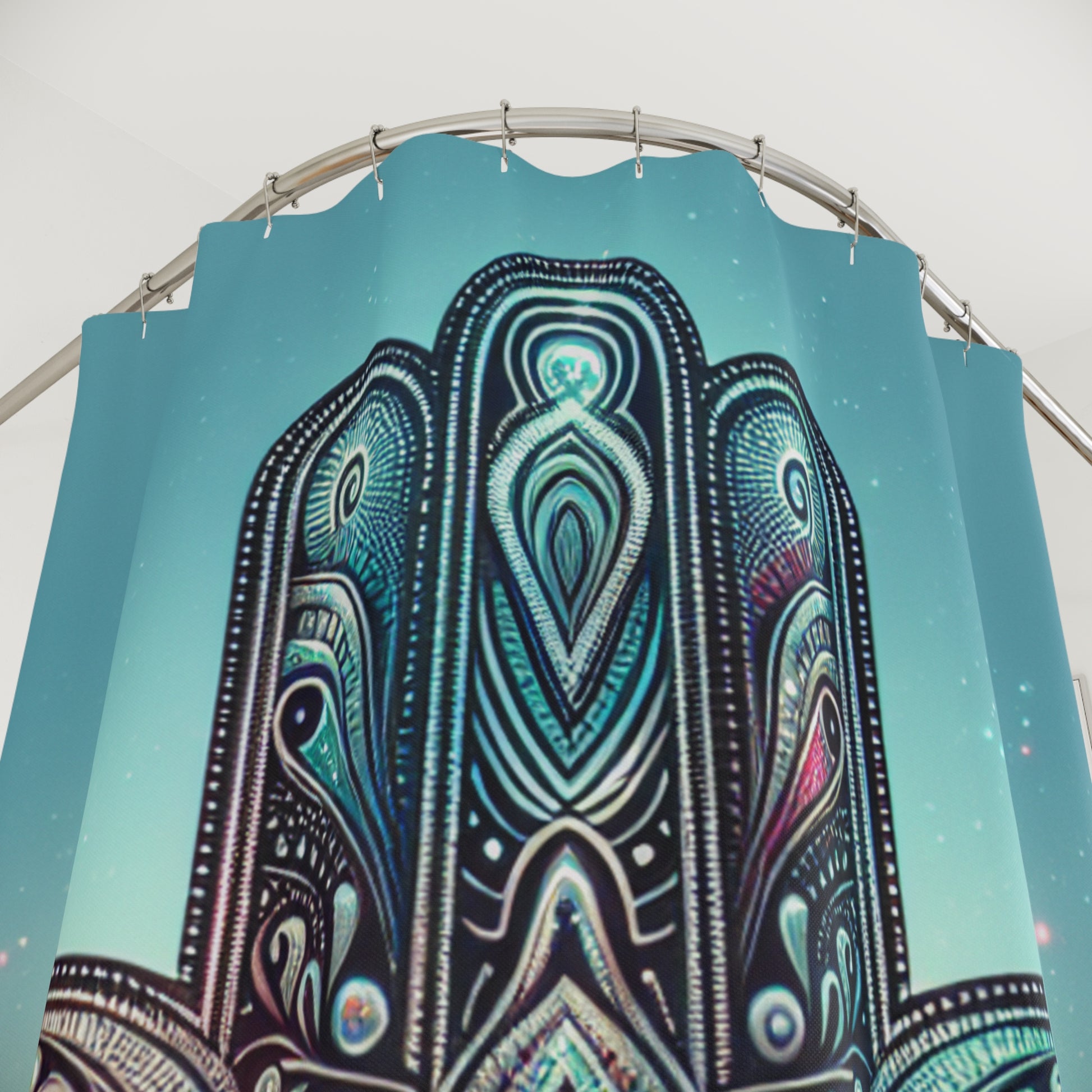 Bohemian Hand of Hamsa Shower Curtain - Protect Your Space with a Unique Design, Bathroom Decor, Gift for Her, Spiritual Vibes, Home [...]