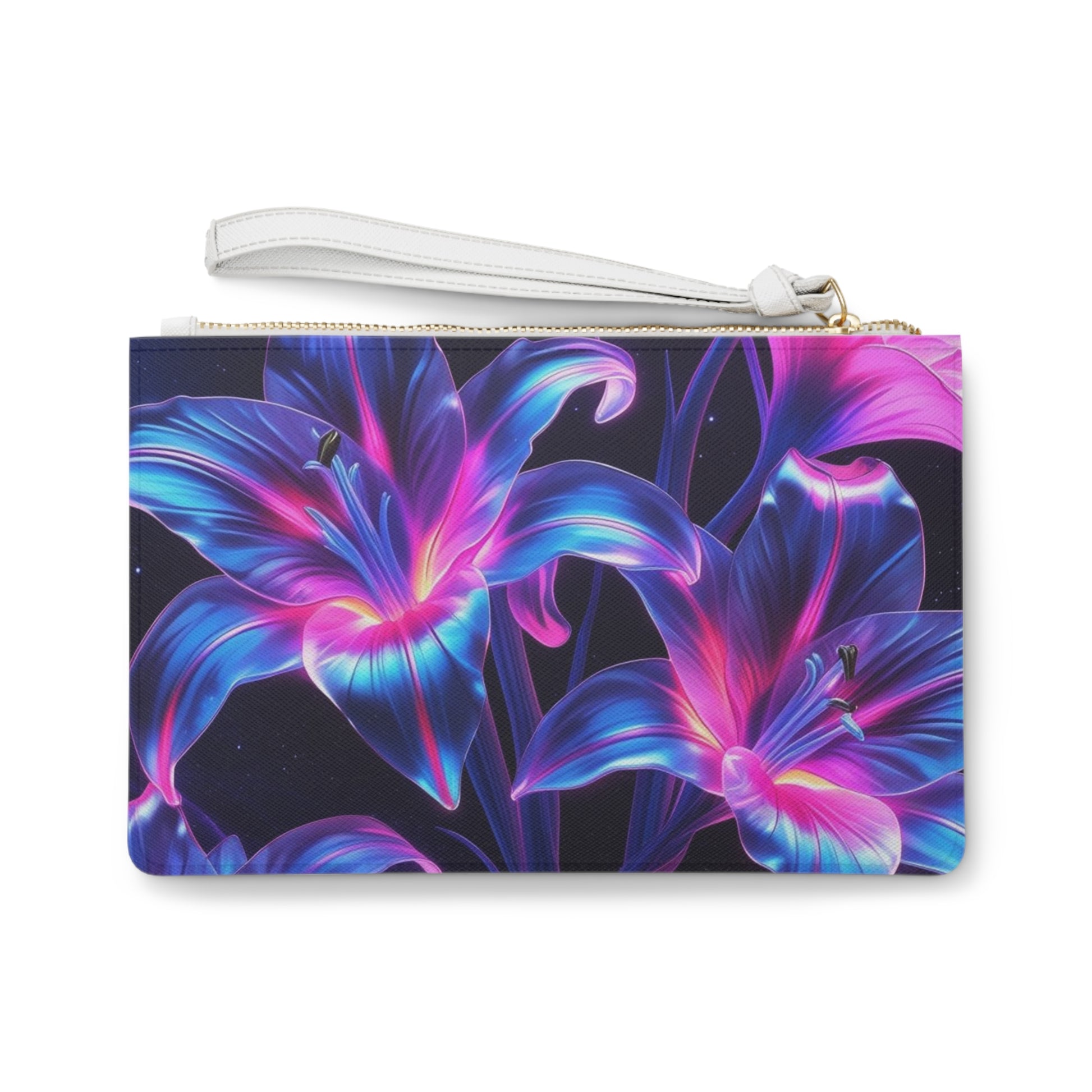 Cosmic Eye Floral Clutch Bag, Neon Purse, Summer Party Accessory, Bohemian Gift, Festival Clutch, Stylish Evening Bag