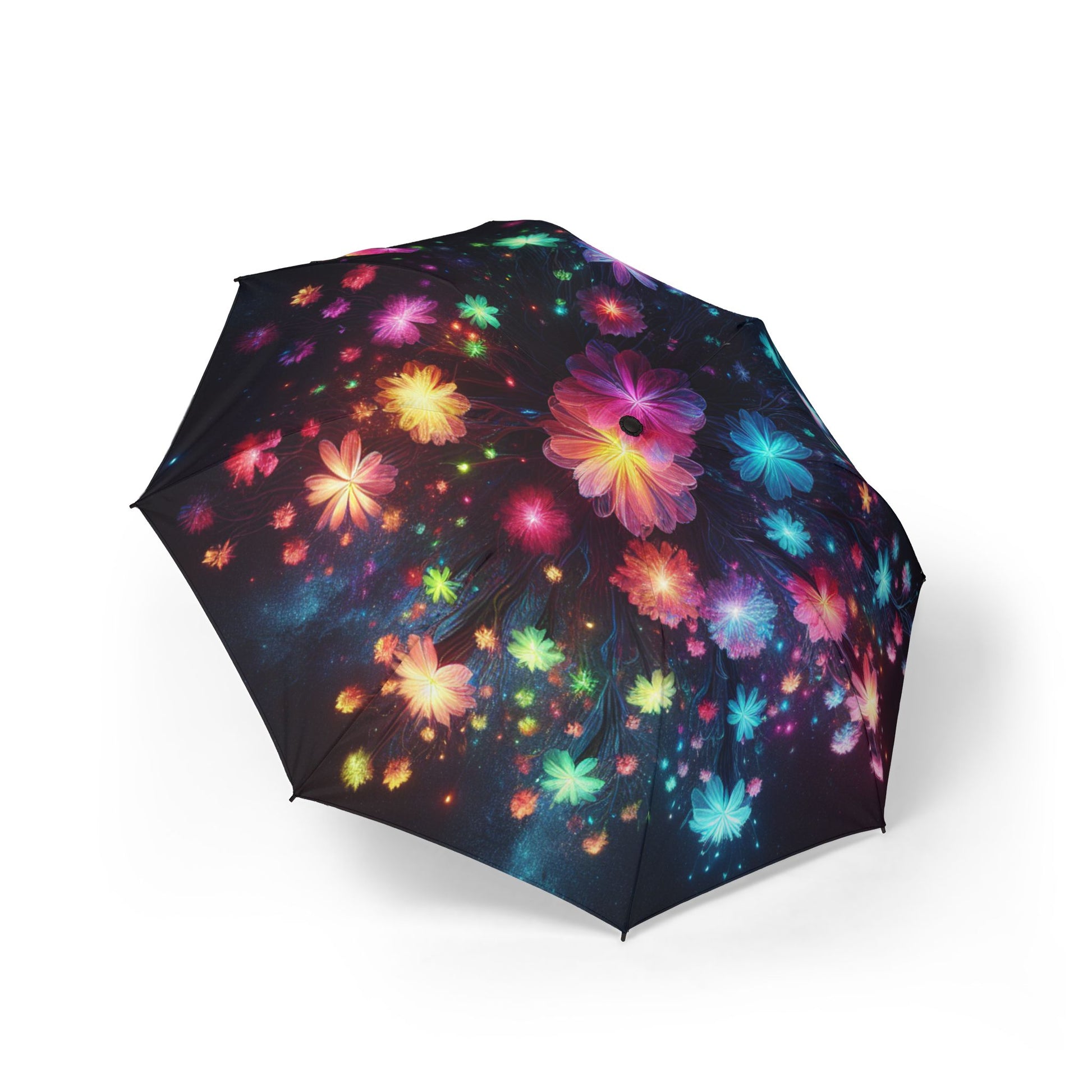 Colorful Floral Foldable Umbrella - Perfect for Rainy Days, Festivals, Gifts, Travel Companion, Stylish Weather Protection