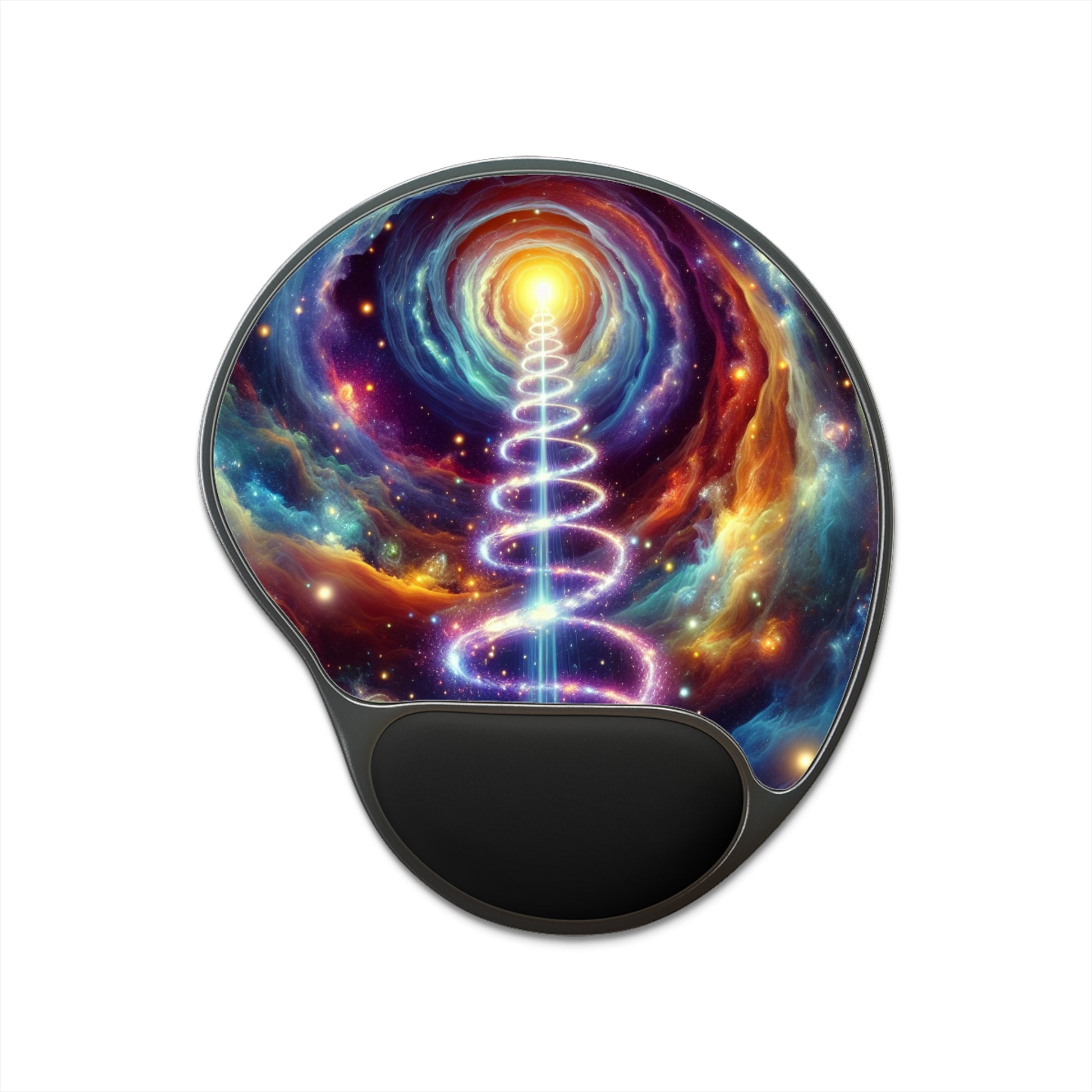 Cosmic Galaxy Mouse Pad with Wrist Rest, Galaxy Desk Accessory, Astral Mouse Mat, Gamer Gift, Office Decor