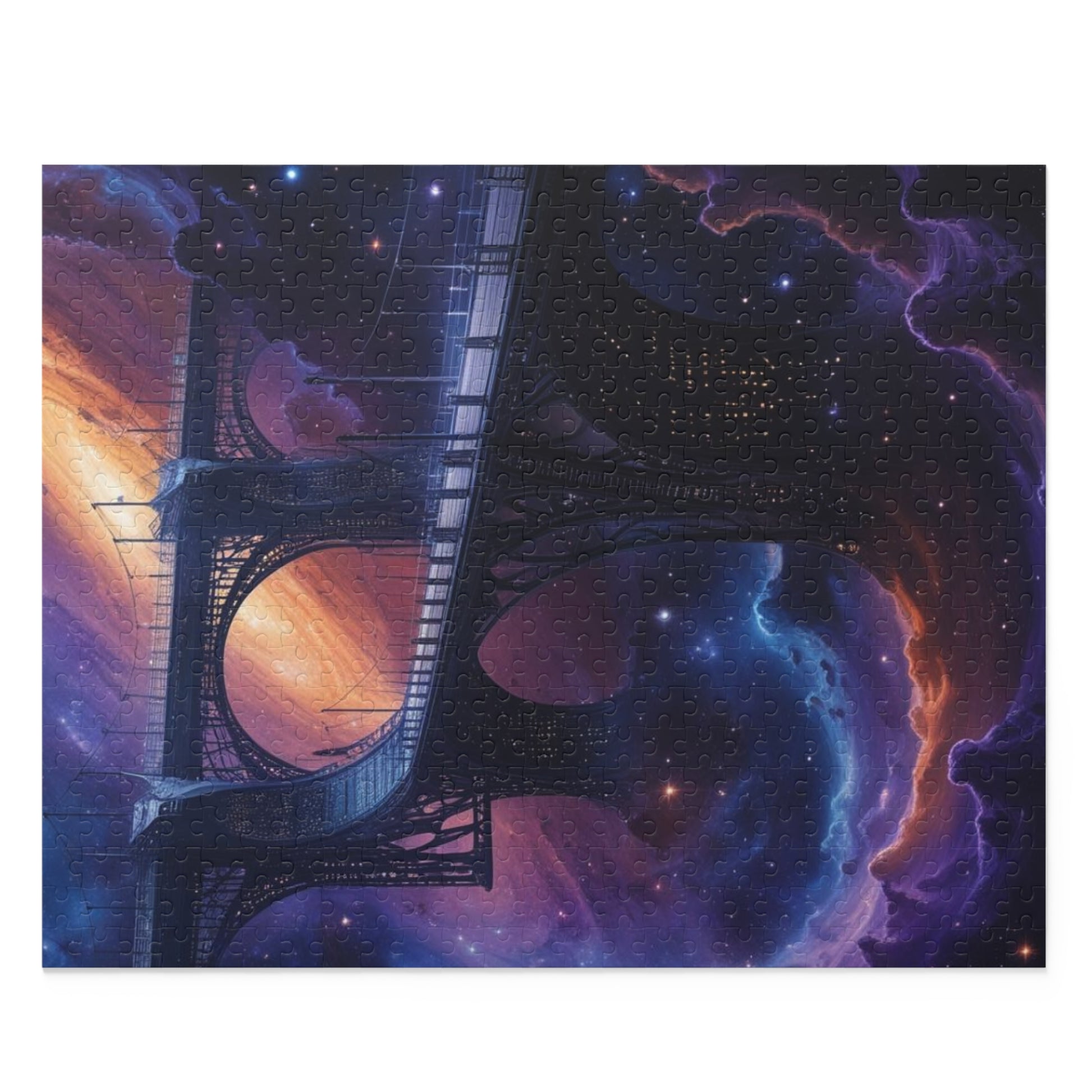 Celestial Bridge Puzzle (120, 252, 500-Piece) | Art Puzzle, Space Decor, Family Fun, Gift for Puzzle Lovers, Home Activity