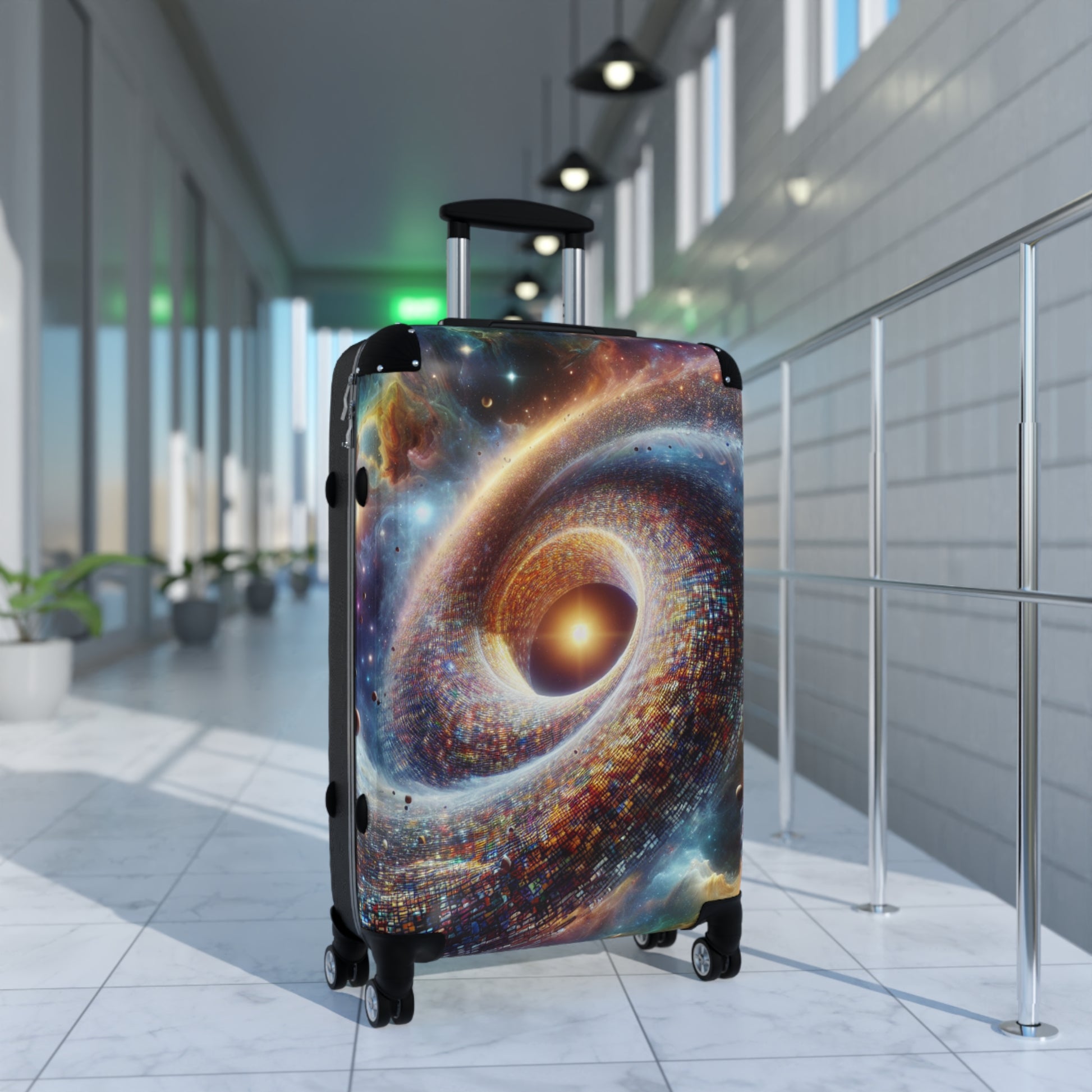 Galactic Suitcase - Cosmic Travel Luggage, Space Design Carry-On, Astronaut Gift, Adventure Bag, Unique Suitcase