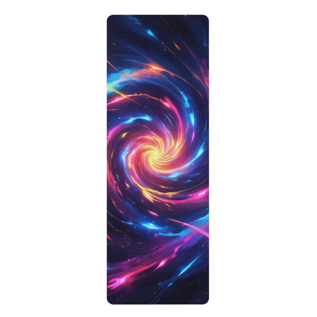 Cosmic Rubber Yoga Mat, Vibrant Fitness Mat for Yoga, Meditation, Exercise, Unique Home Decor, Gift for Yogis
