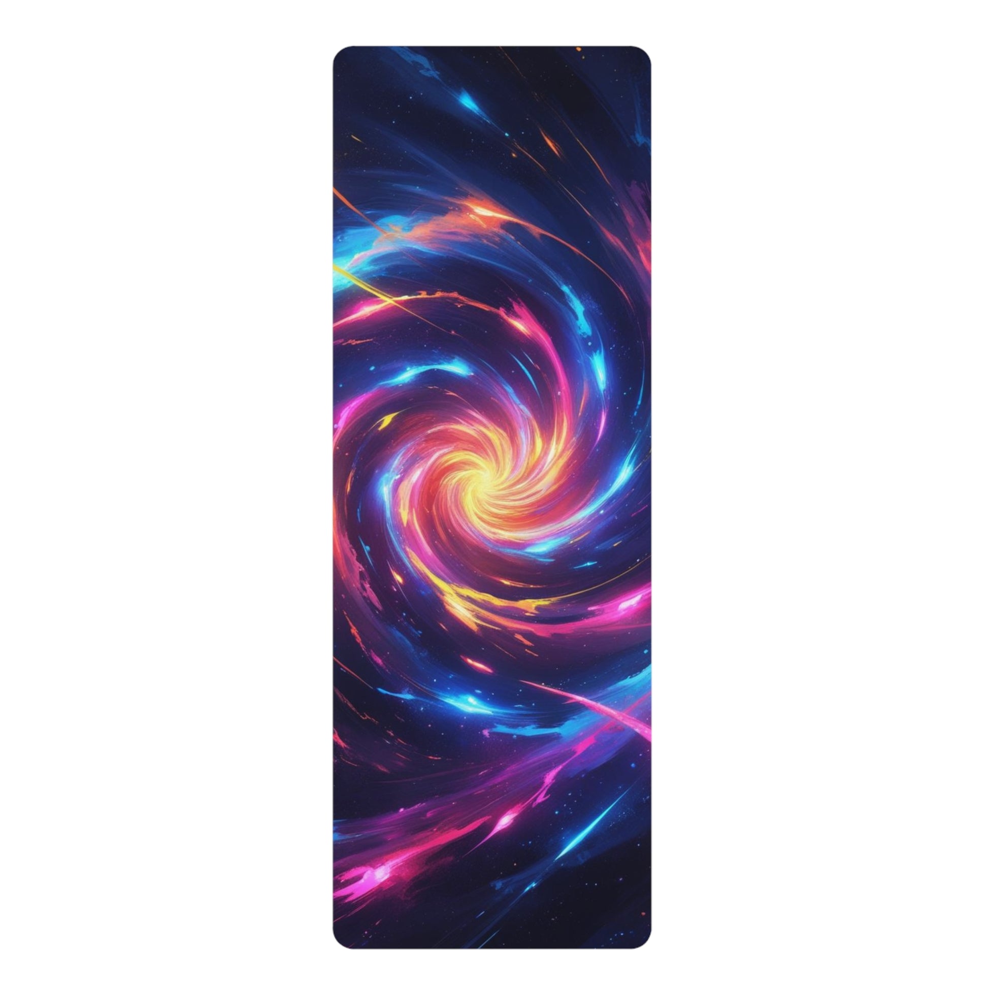 Cosmic Rubber Yoga Mat, Vibrant Fitness Mat for Yoga, Meditation, Exercise, Unique Home Decor, Gift for Yogis