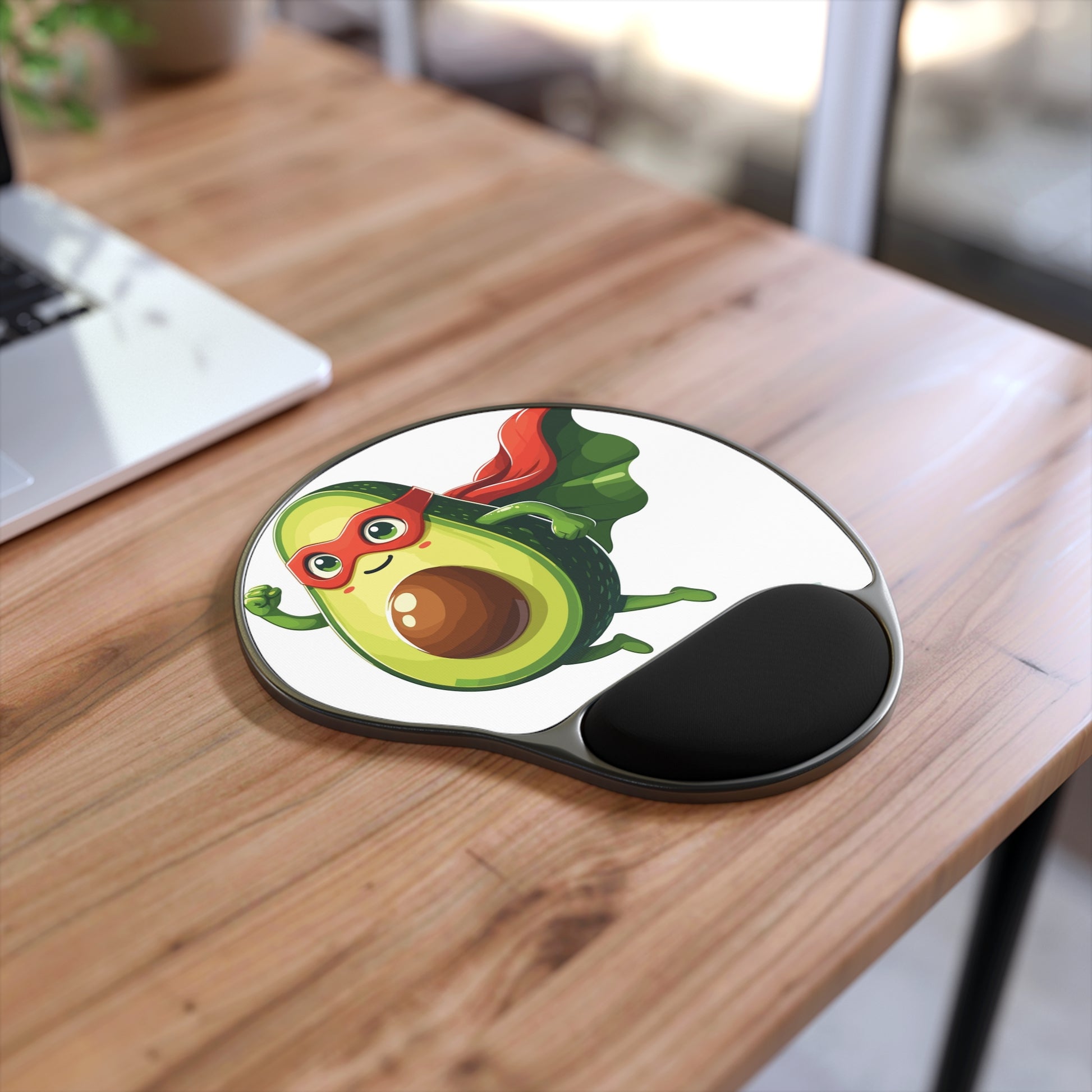 Super Avocado Mouse Pad with Wrist Rest | Cute Desk Accessory for Home Office, Fun Gift for Veggie Lovers, Ergonomic Support, Gamer Gear