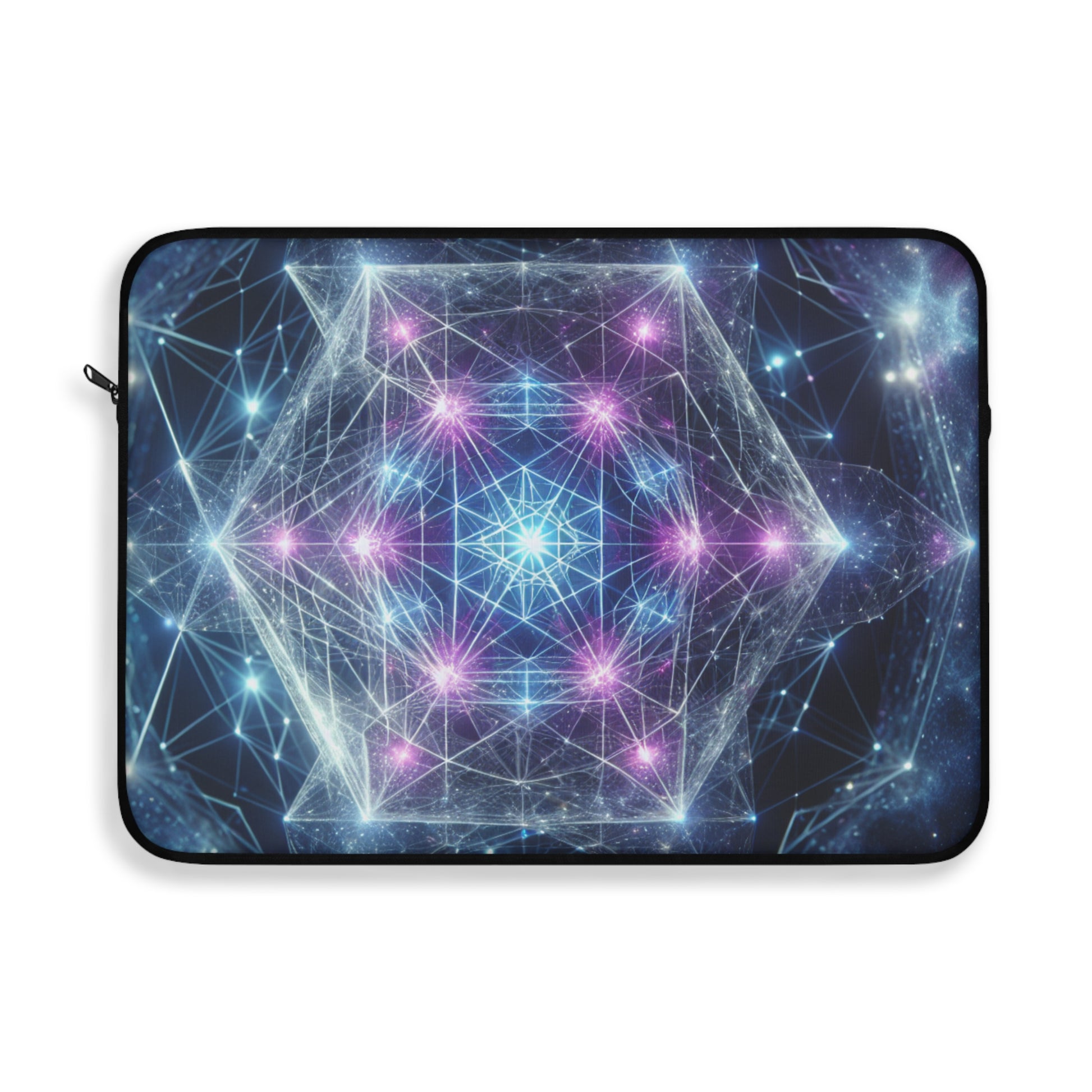Cosmic Merkaba Activating Ascension & Higher Self, Laptop Sleeve, Colorful Laptop Case, Galaxy Laptop Sleeve, Geometric Design Laptop Bag, Perfect Gift for Tech Lovers